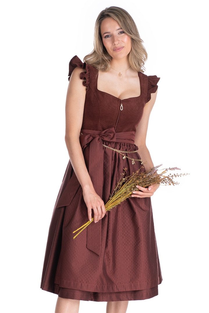 Marjo Dirndl Cord Dirndl 2tlg. - ANSFELDEN - henna