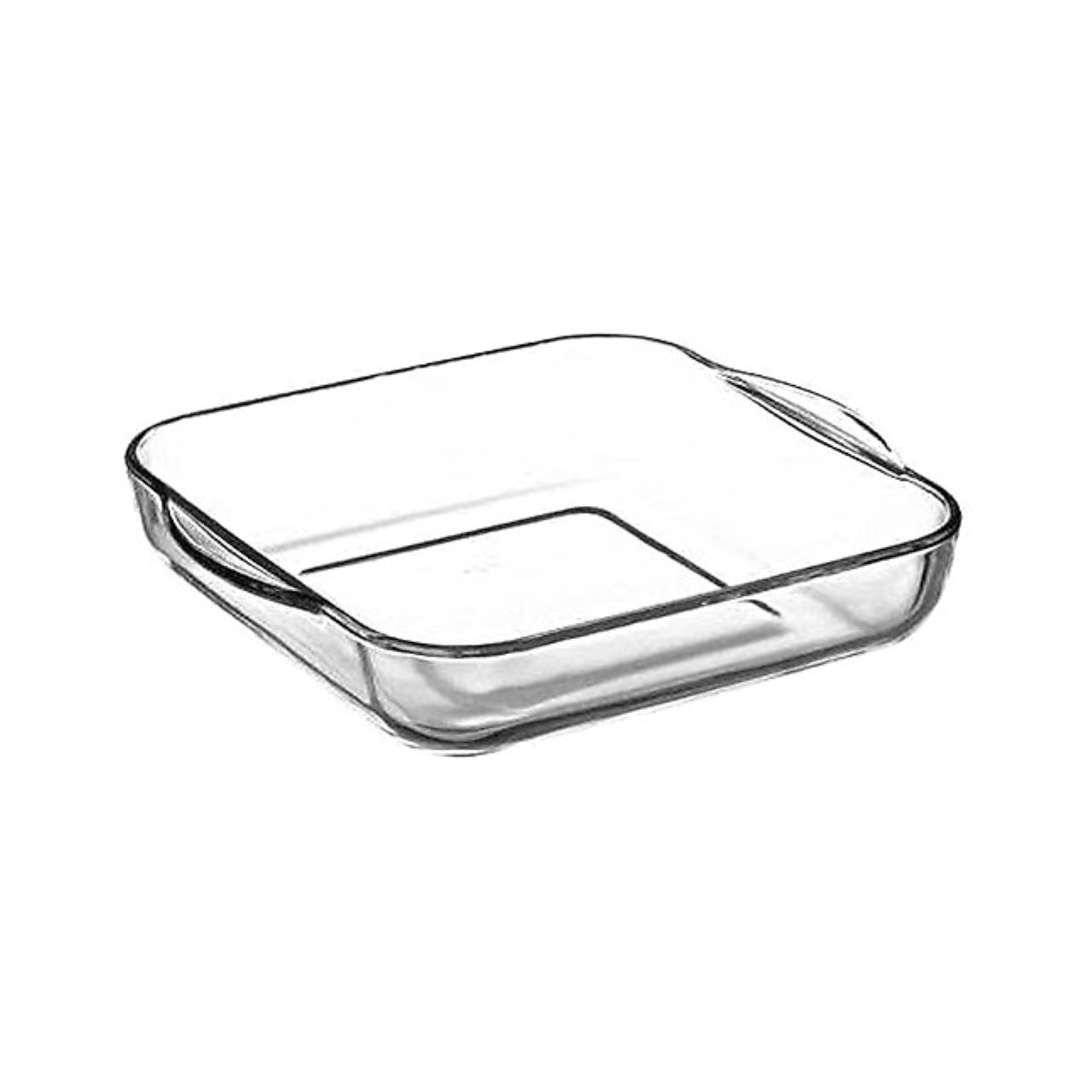 Pasabahce Backform aus Glas 3,2L mit Deckel Ideal für Kuchen, Desserts oder Ofengerichte, (1-tlg)