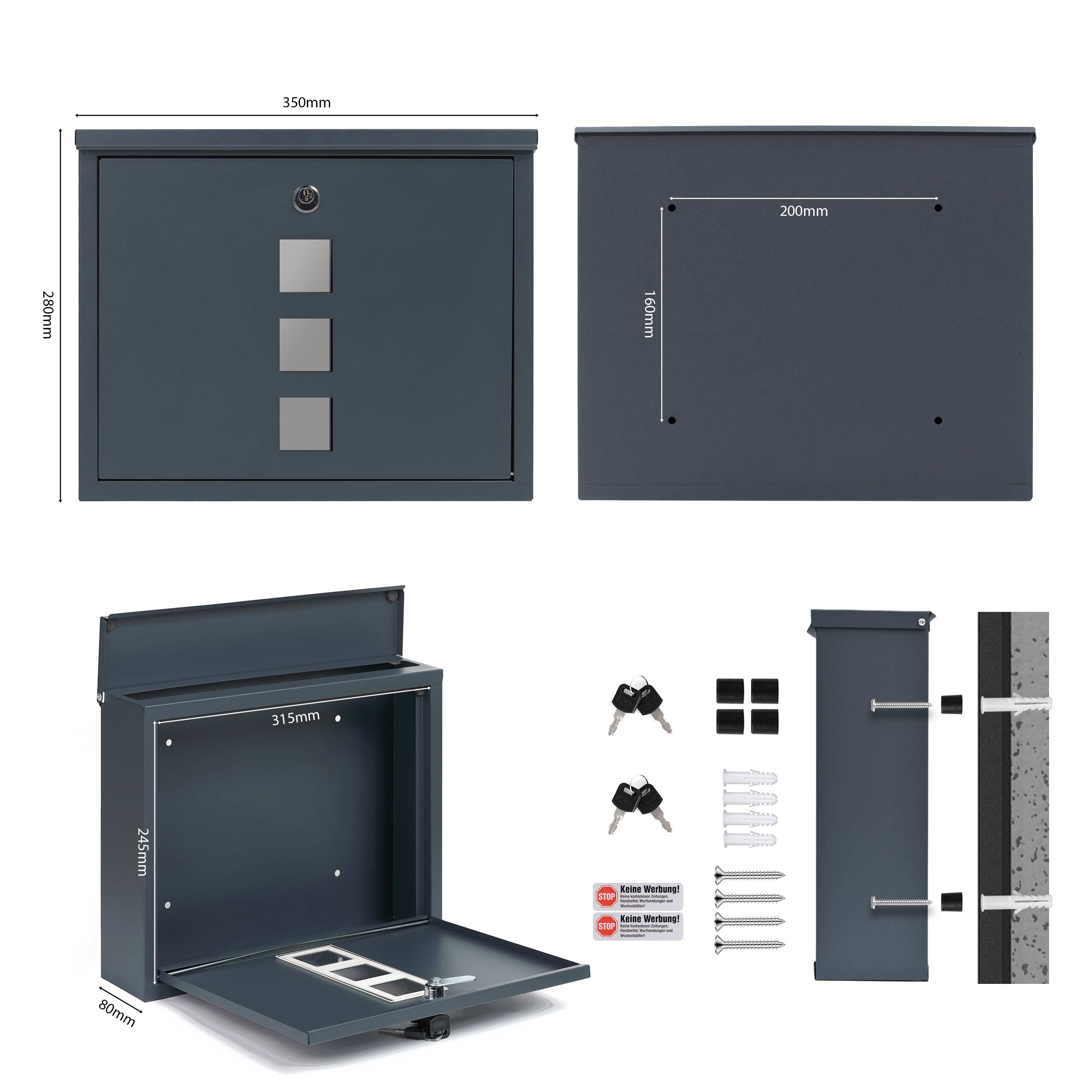 Anthracite-35*9.5*28cm