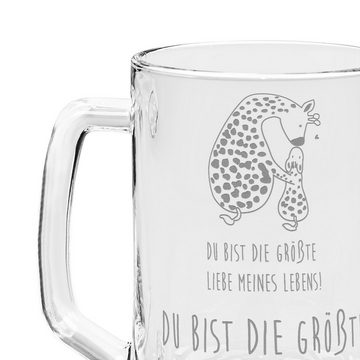 Mr. & Mrs. Panda Bierkrug Giraffe Kind - Transparent - Geschenk, Bier Krug, Afrika, Bierkrug, S, Premium Glas