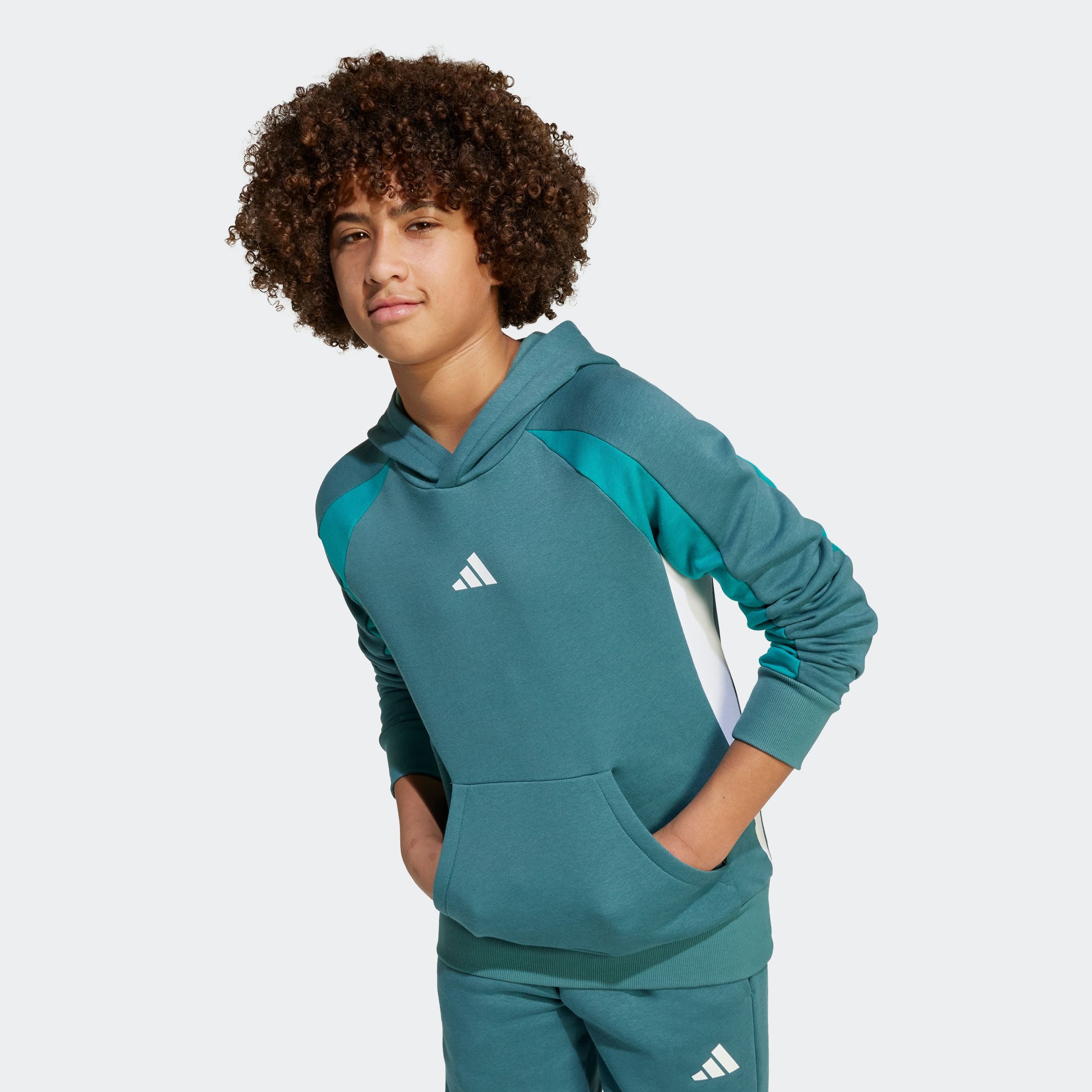 adidas Sportswear Kapuzensweatshirt SEASONAL ESSENTIALS COLORBLOCK KIDS HOODIE