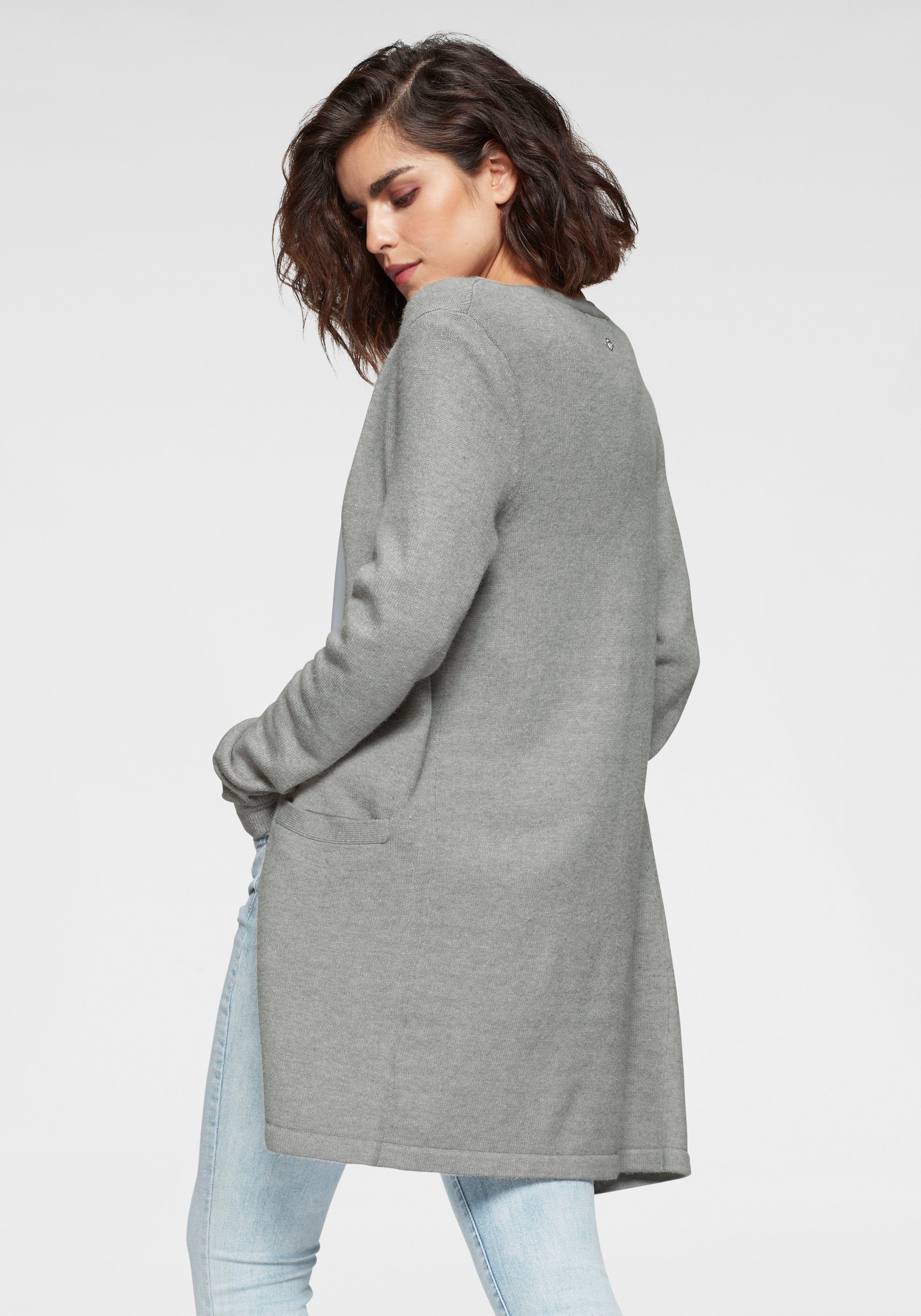 Tamaris Strickjacke mit Taschen günstig online kaufen