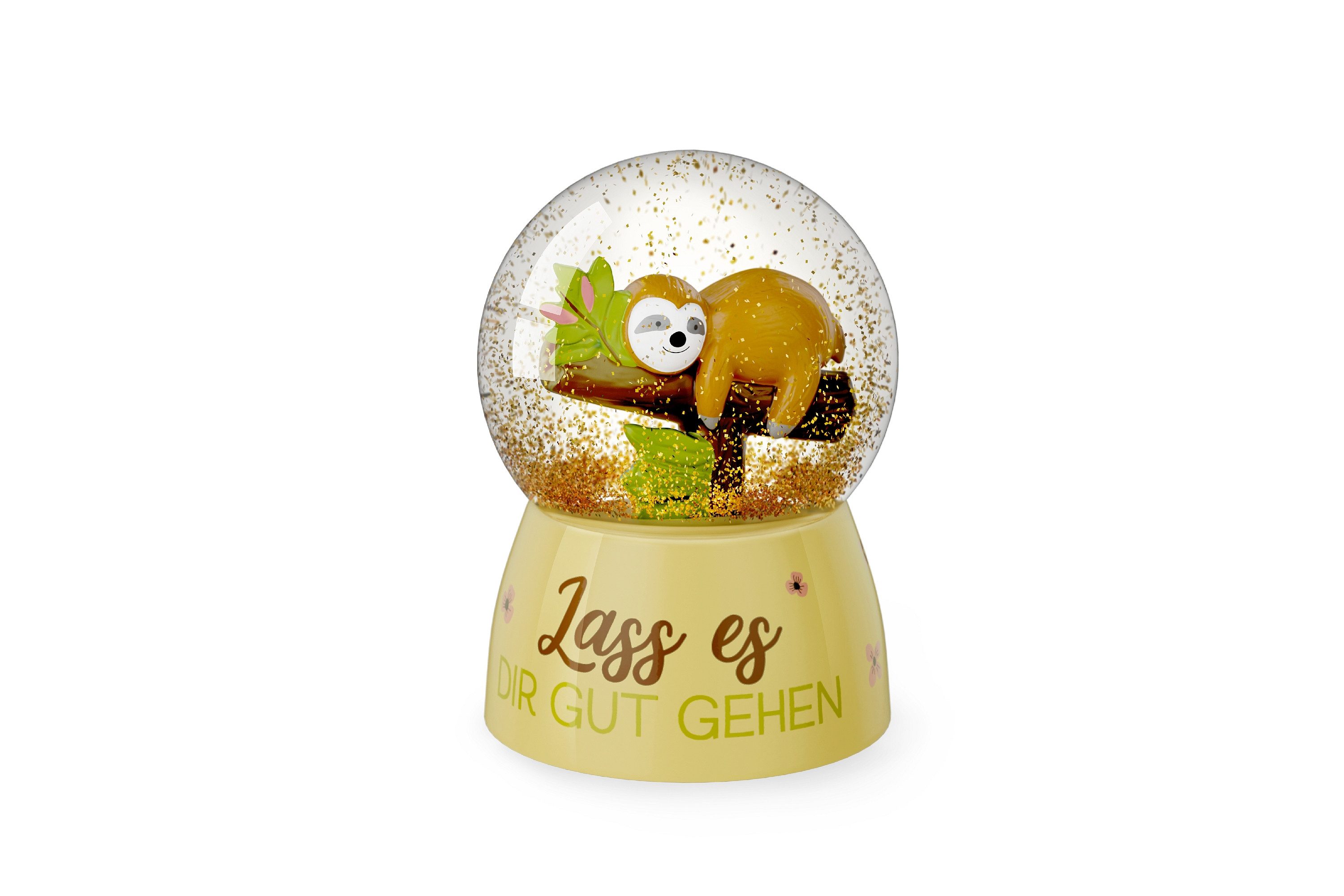 La Vida Schneekugel Schneekugel Glitzerkugel für Dich) Geschenk la vida Faultier 7006771