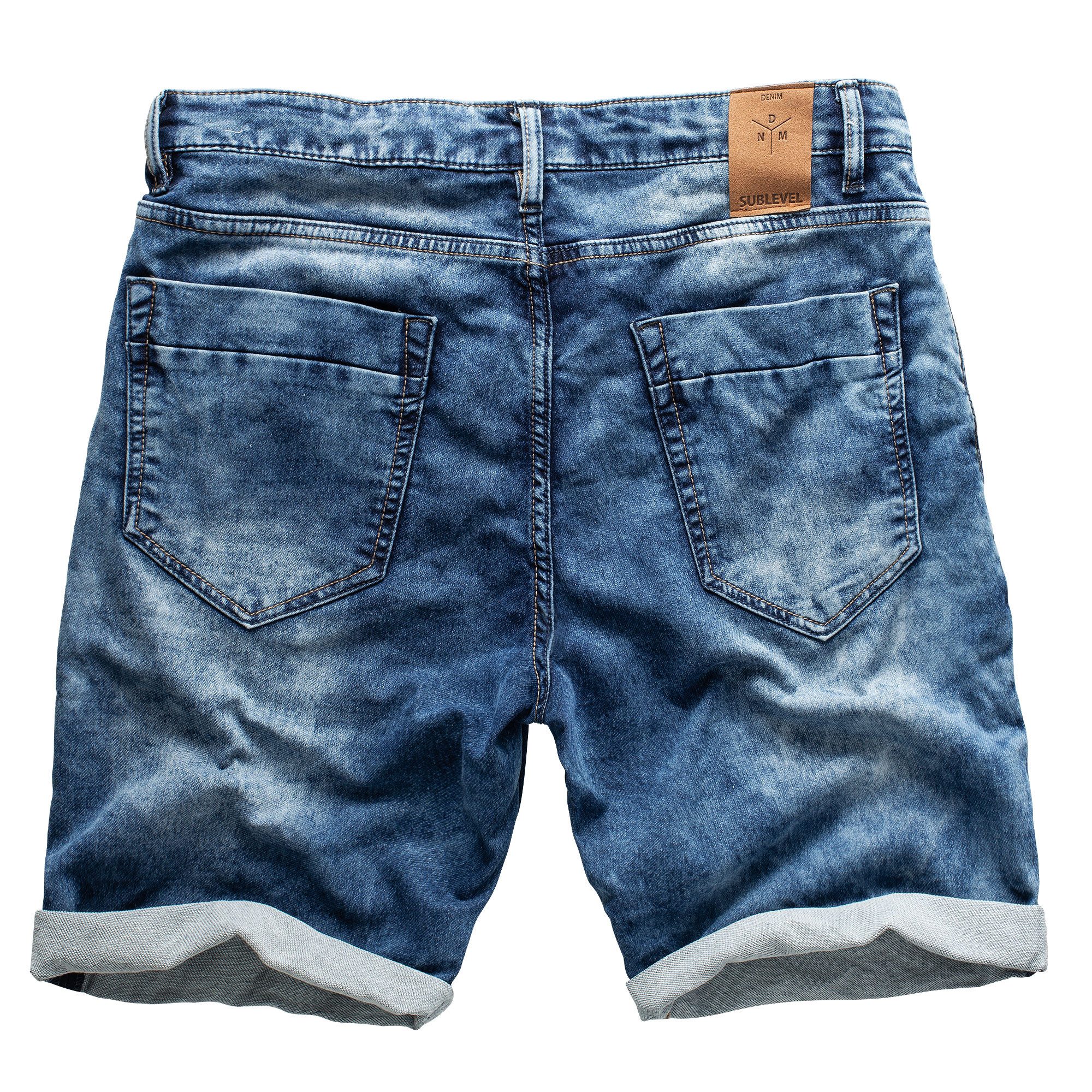 SUBLEVEL Shorts Sweat Shorts Jeans Kurze Hose Bermuda Sweatpants günstig online kaufen