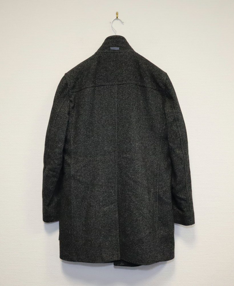 bugatti Langmantel bugatti Herren Mantel Wollmantel Gr. 46 Dunkelgrau