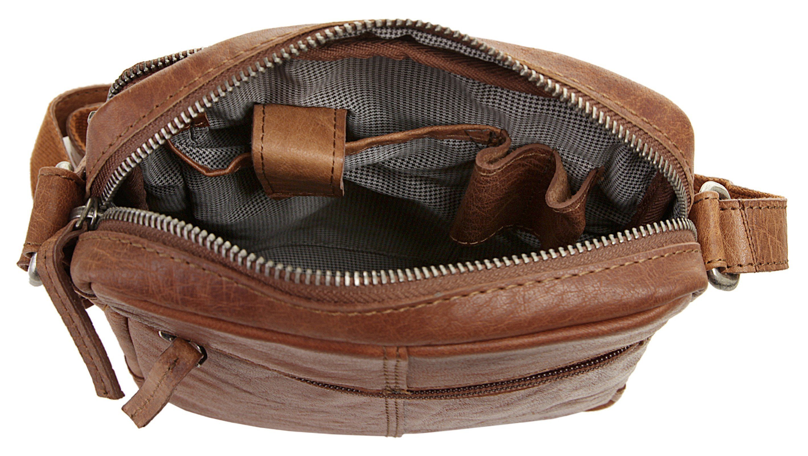 Spikes & Sparrow Umhängetasche, echt Leder günstig online kaufen