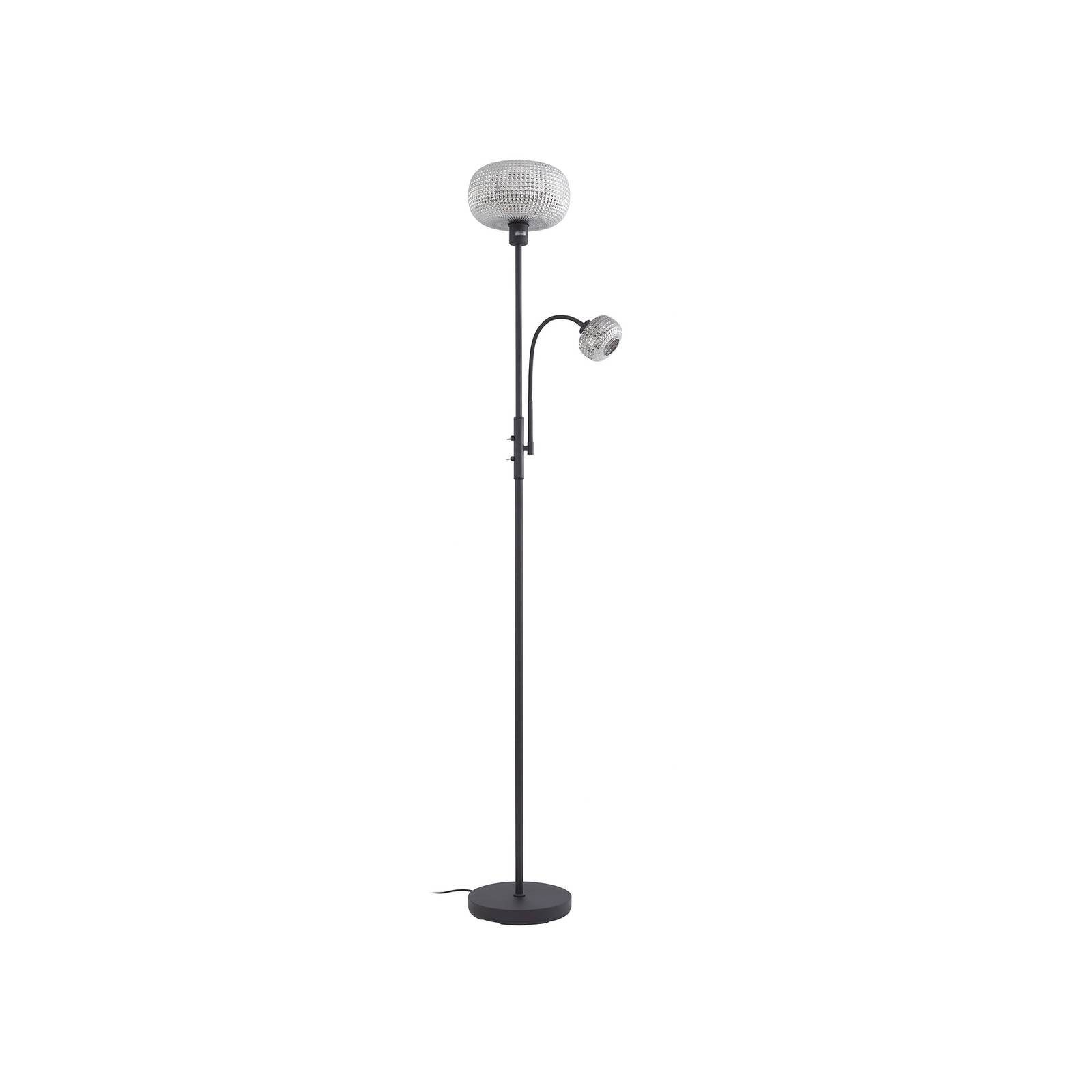 Lindby LED Leselampe Aliette, Metall, Schwarz IP20, 1 x 15 W E27 + 1 x 8 W G9