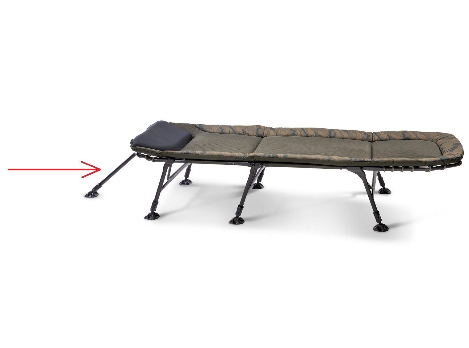 Delphin.sk Angelliege Bedchair Bein 20-22mm Höhe 31-40,5 cm Teleskop Zusatzbein Karpfenliege (Spar-Set, fertig Montiertes Zusatzbein) Sehr zuverlässiges und widerstandsfähiges System
