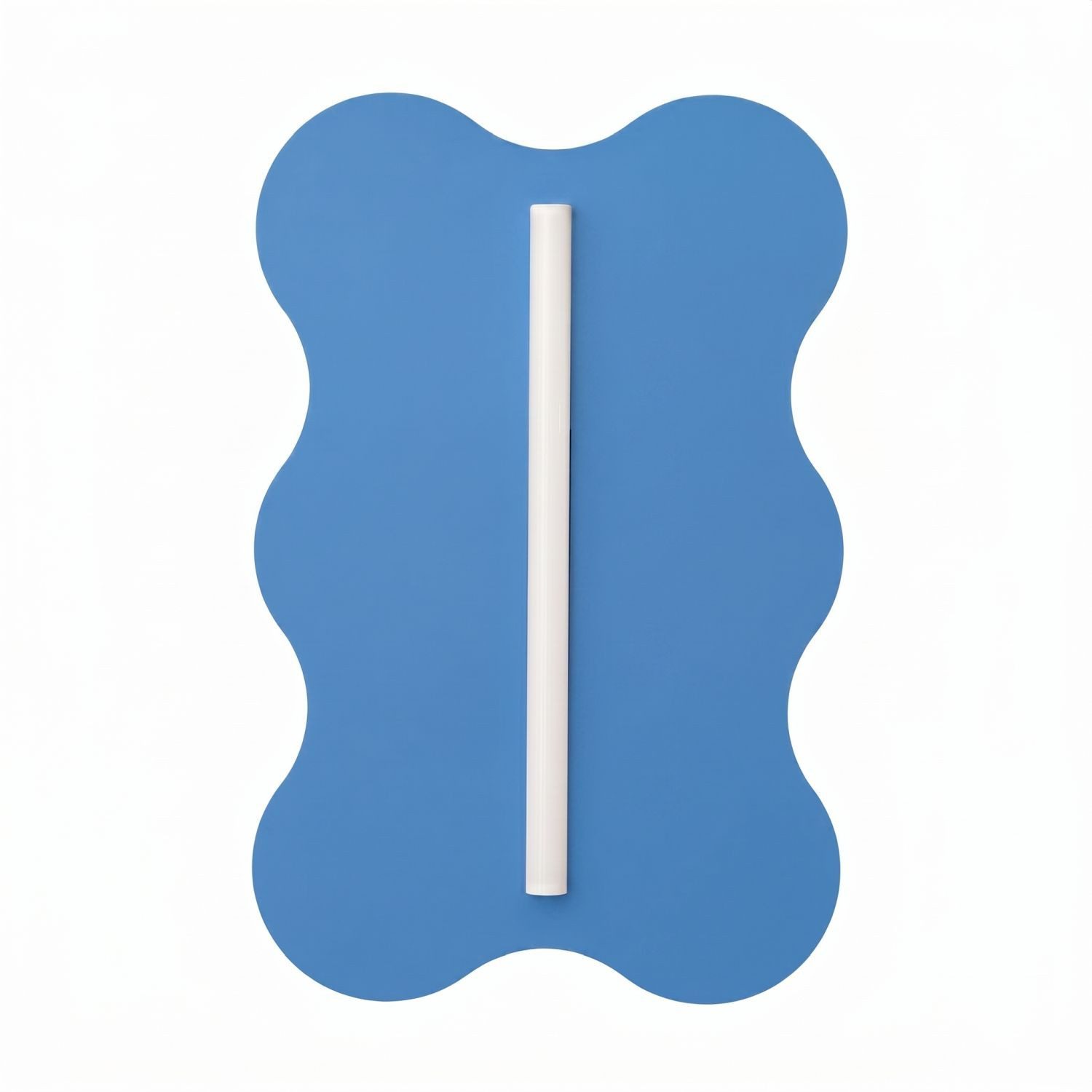 Licht-Erlebnisse Wandleuchte LENZ, ohne Leuchtmittel, Metall H: 66 cm Hellblau Modern