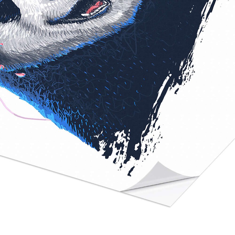 Posterlounge Wandbild Panda mit Kopfhörer, Nikita Korenkov, erhältlich als Poster, Leinwandbild, Wandsticker oder Acrylglasbild