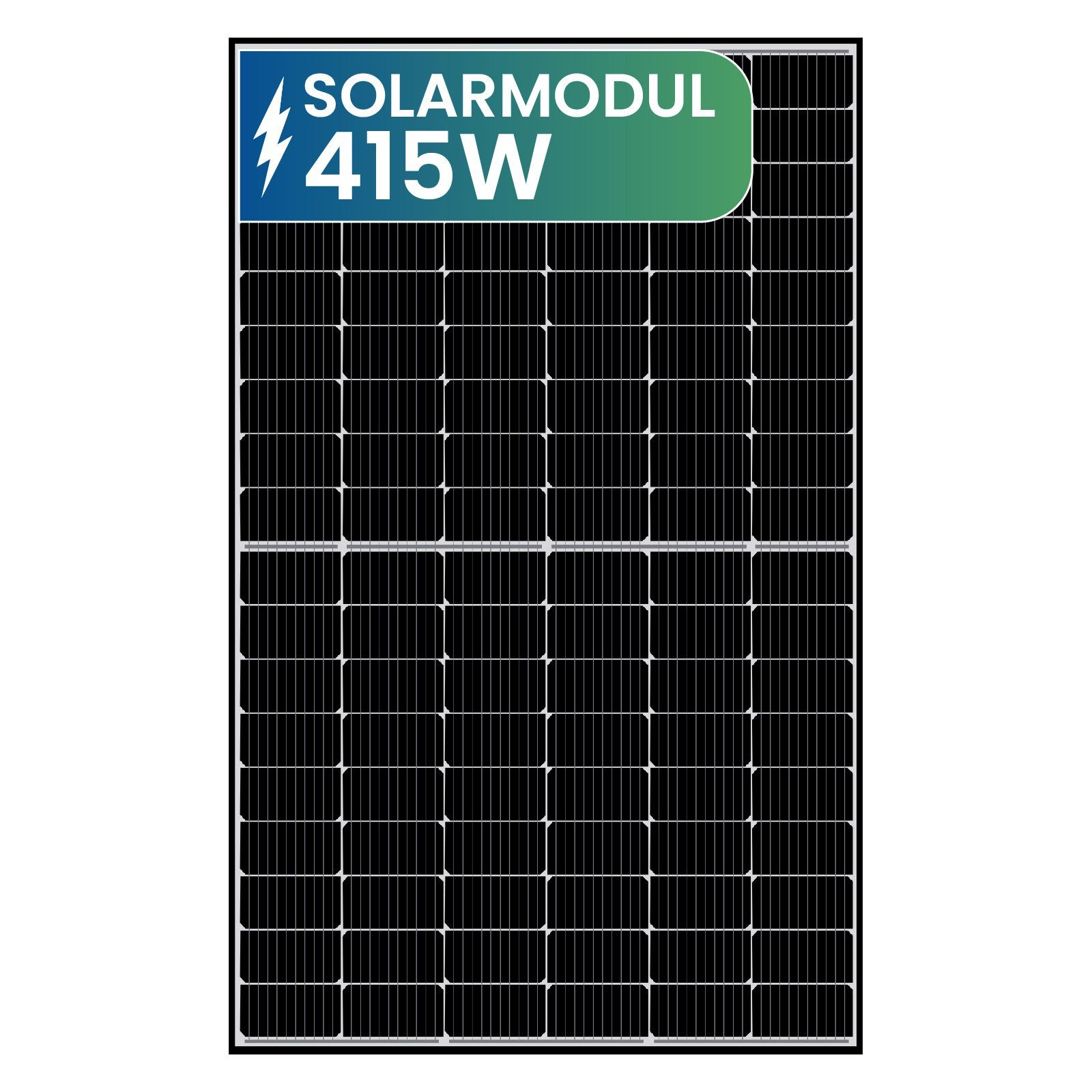 Solaranlage 415W TWIN M10 Black Campergold MONO Frame x 10 PV-Modul HIEFF