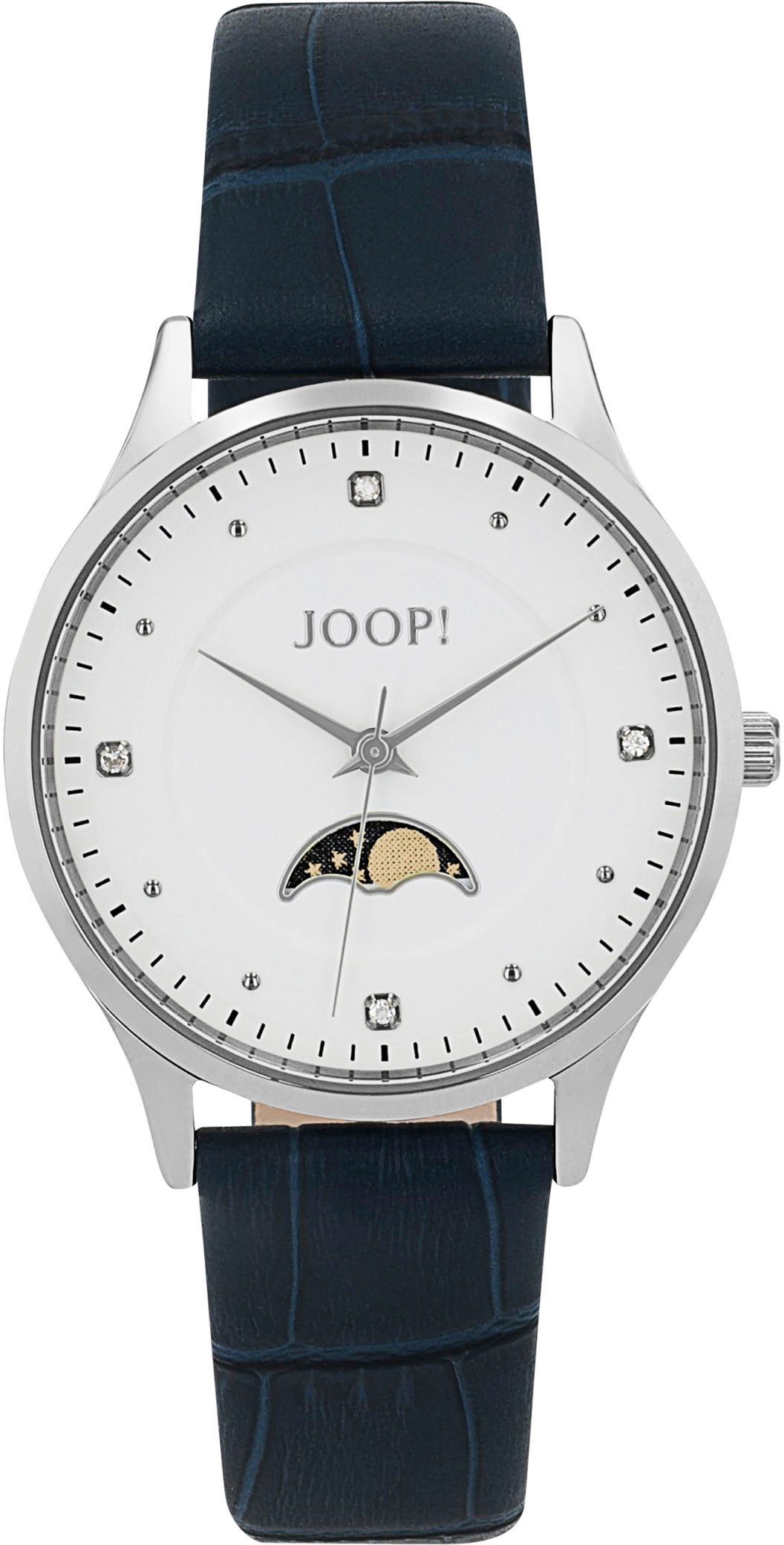 JOOP! Quarzuhr 2039576, Armbanduhr, Damenuhr, Lederarmband, analog,Zirkonia günstig online kaufen