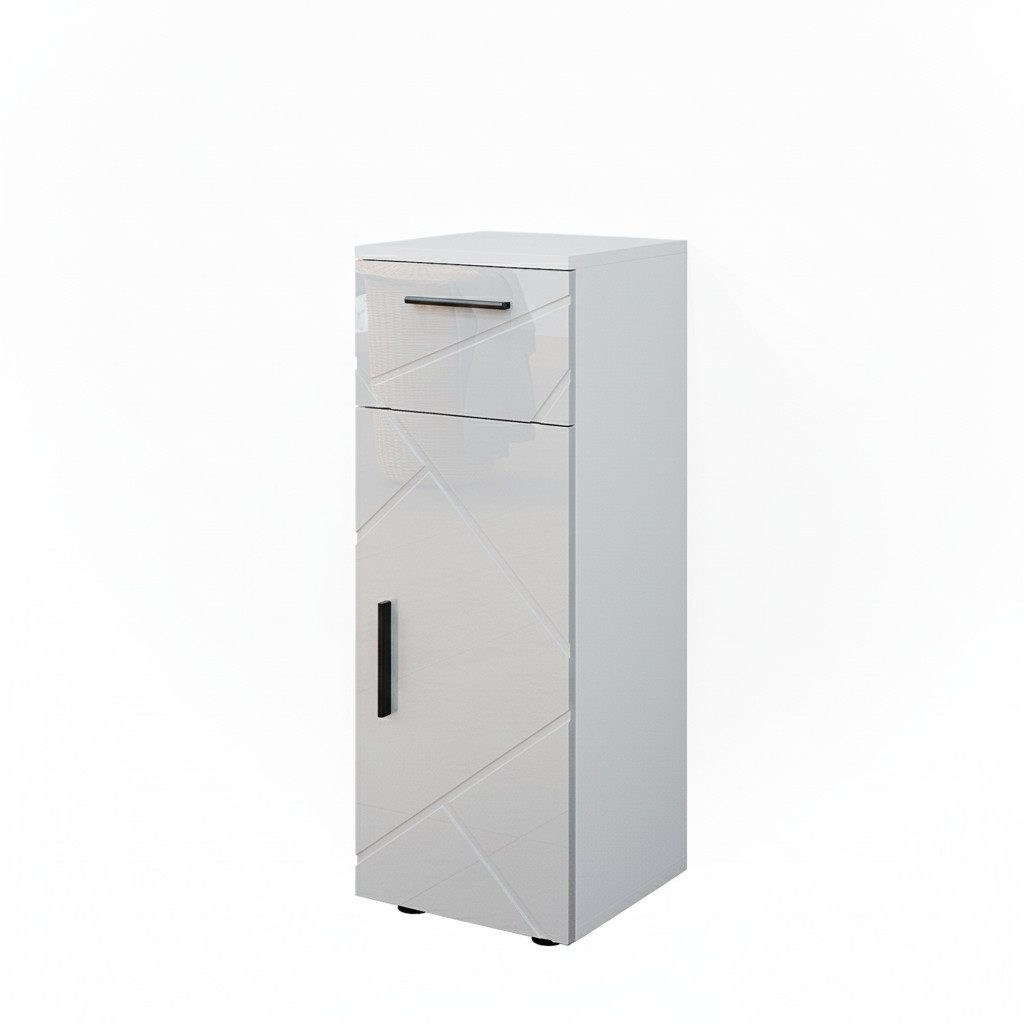 Vicco Midischrank Irma, Weiß Hochglanz, 30 x 81 cm (1-St)