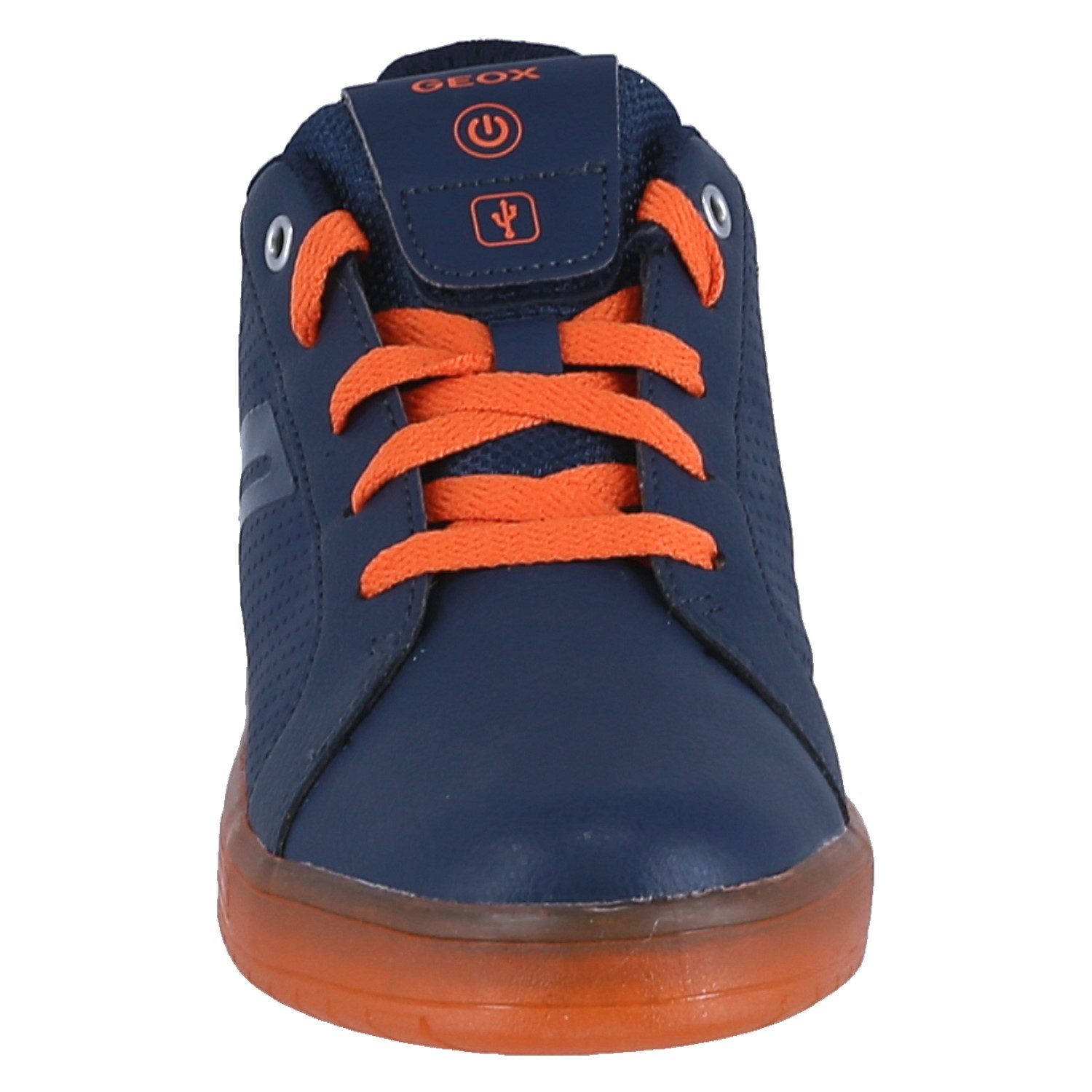 Geox Kommodor navyblau/orange Kinder Sneaker – Bild 4 von 5