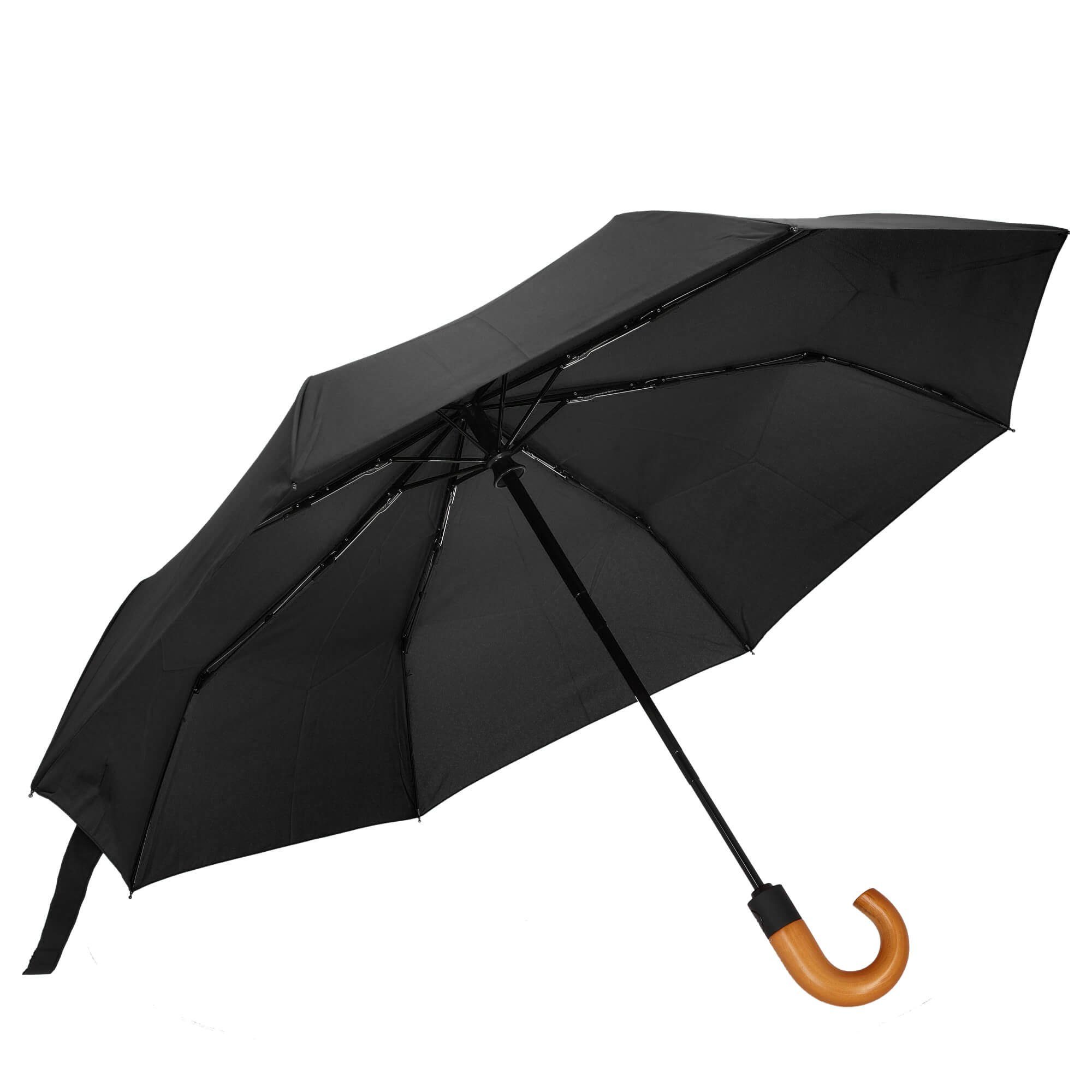 BRIDGE - Regenschirm Ombrelli Taschenregenschirm THE 91 black cm