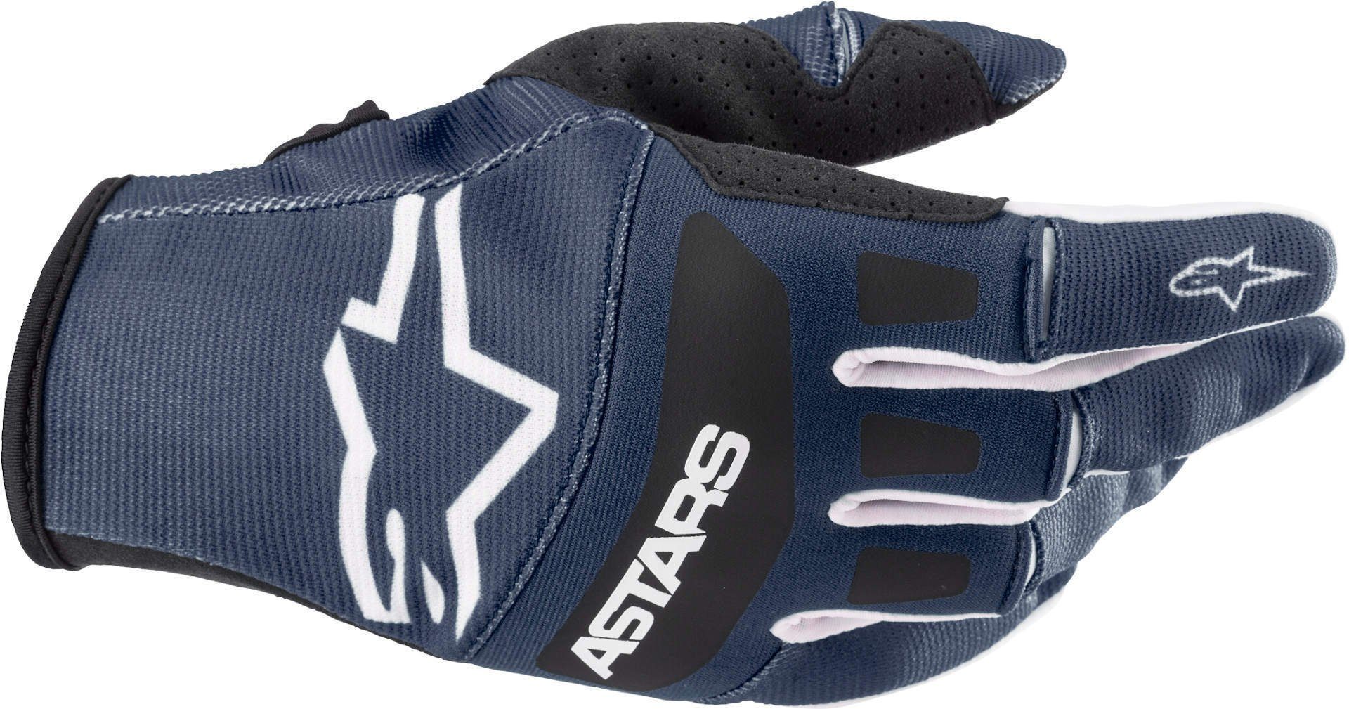 Alpinestars Techstar Handschuhe – Blau, Größe L – Für Motorsport, Mit Wildleder-Verstärkungen & Stretch-Material