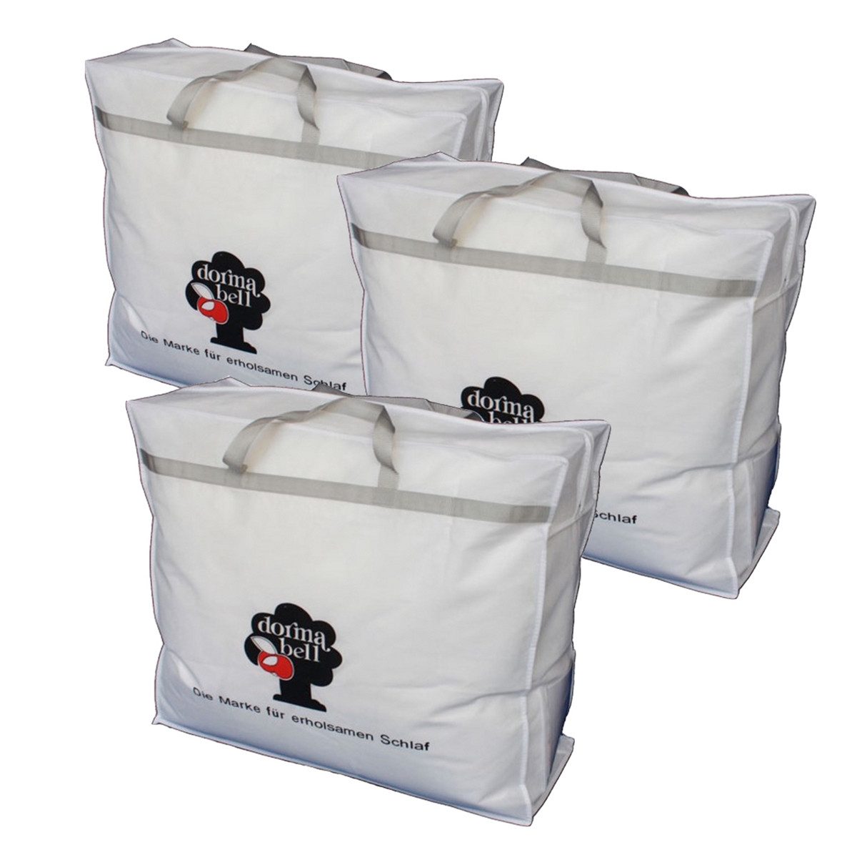 Dormabell Aufbewahrungstasche 3 Stk Aufbewahrungstasche Bettentasche Bettdecken Kissen Kleidung (3-tlg)