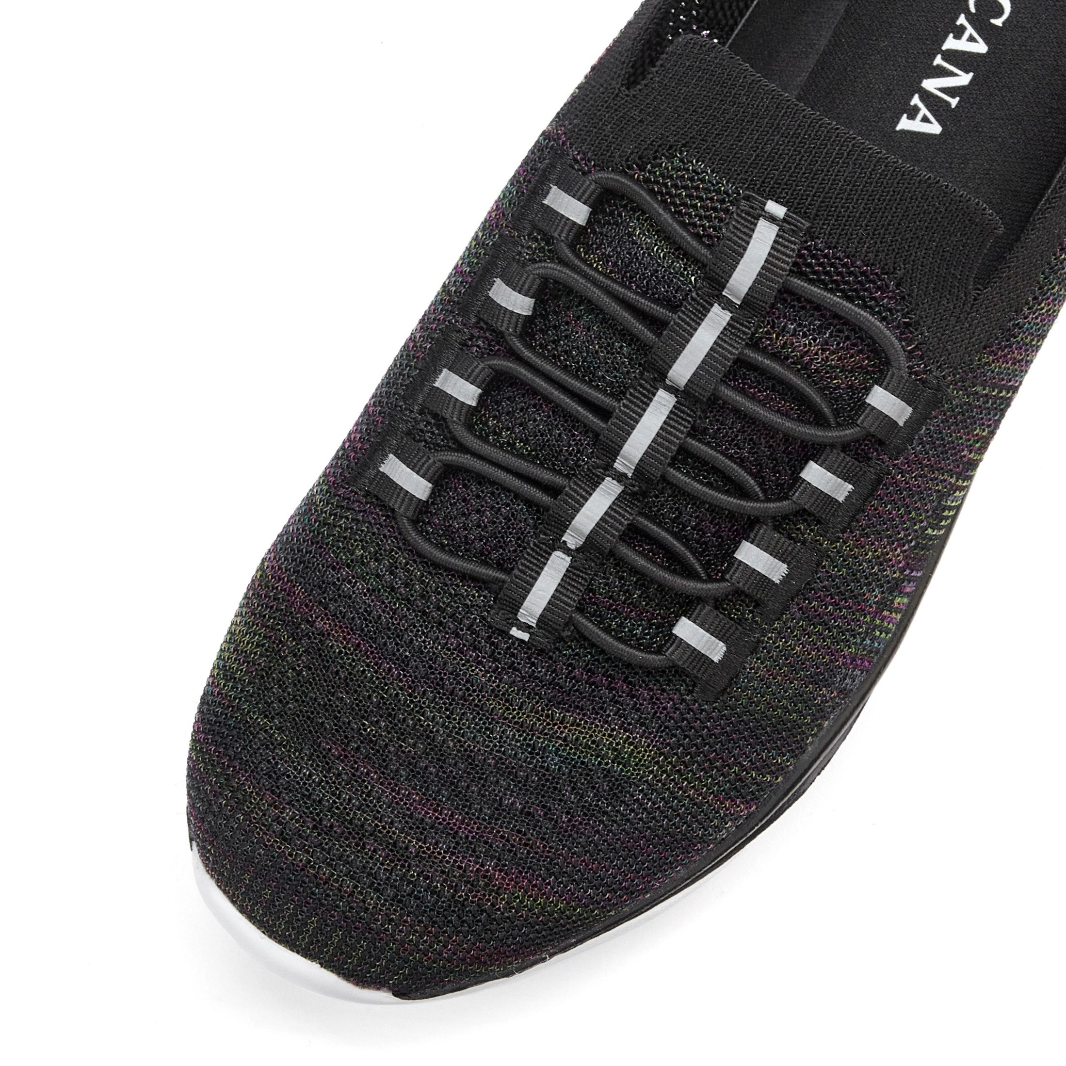 LASCANA Slipper, Halbschuh, Slip-On-Sneaker, Sneaker aus leichtem Textil-Material VEGAN