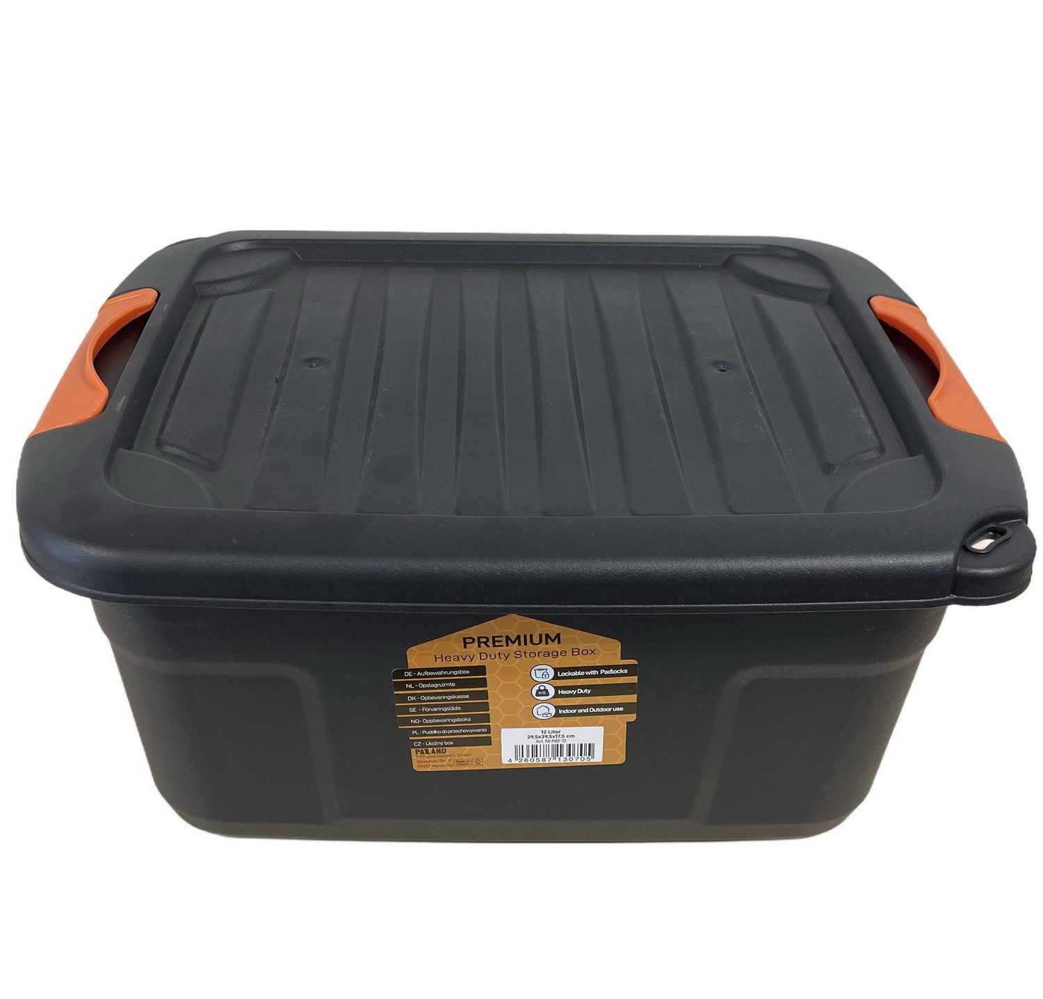 PATLand Stapelbox Lagerbox mit Deckel Regalbox Werkzeugbox Kunststoffbox