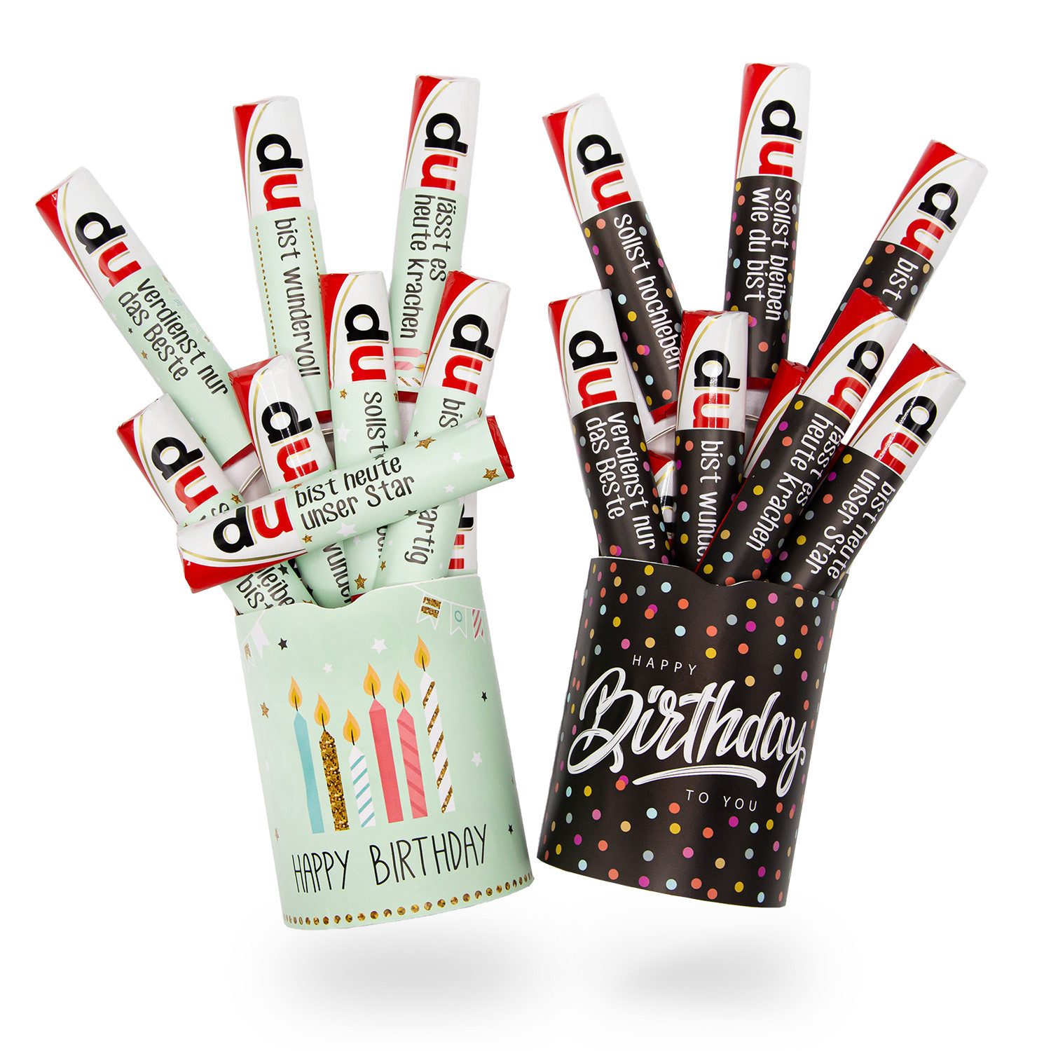 younikat Aufkleber Aufkleber-Set Happy Birthday Konfetti und Mint für Duplo I dv1366
