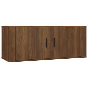 furnicato TV-Schrank 2-tlg. TV-Schrank-Set Braun Eichen-Optik Holzwerkstoff