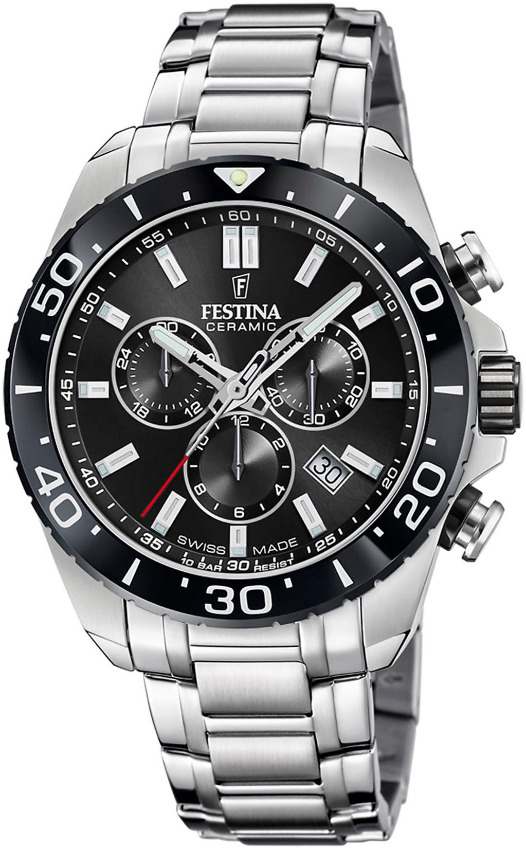 Festina Chronograph Keramik Kollektion F20042/4, Armbanduhr, Quarz, Herren, günstig online kaufen