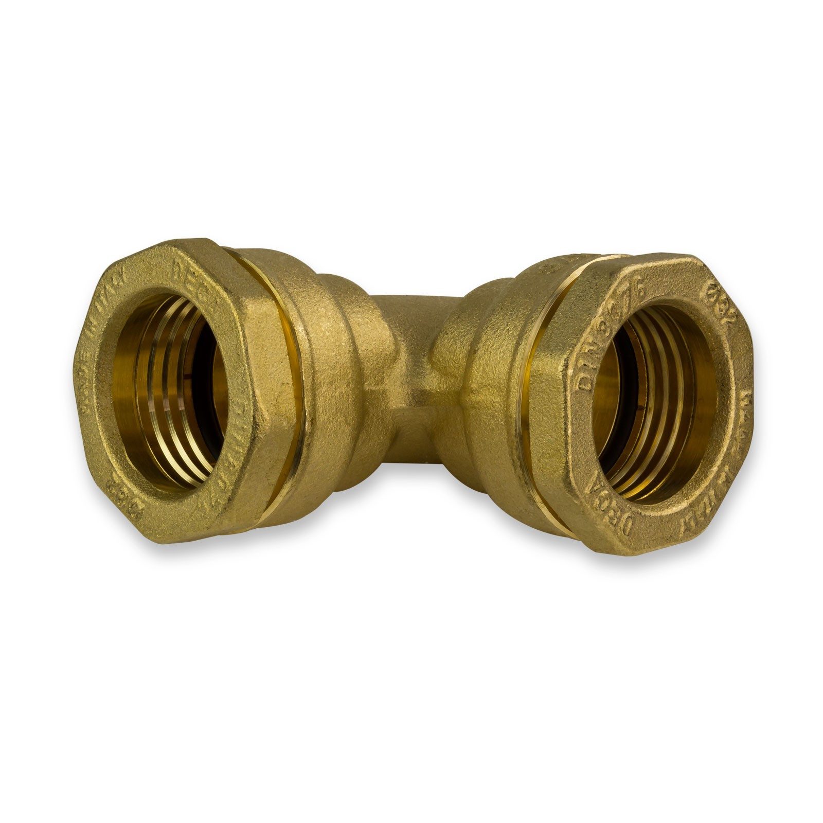 Caleffi Gewindefitting Messing Verschraubung Winkel 25 mm Rohrwinkel PE Rohr