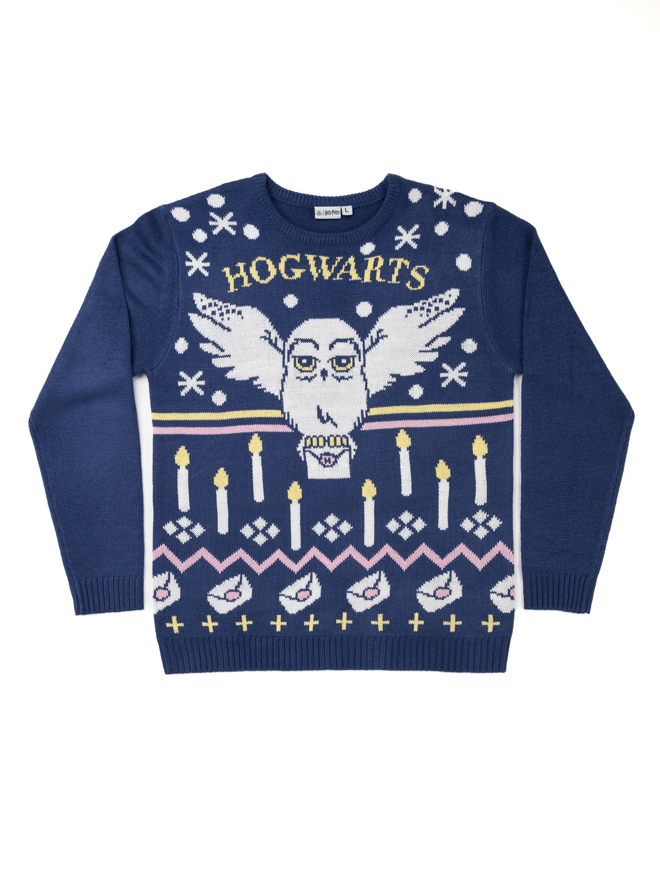 Weihnachtspullover Harry Potter Winterpullover Hedwig Eule Winter Pullover Ugly Sweater