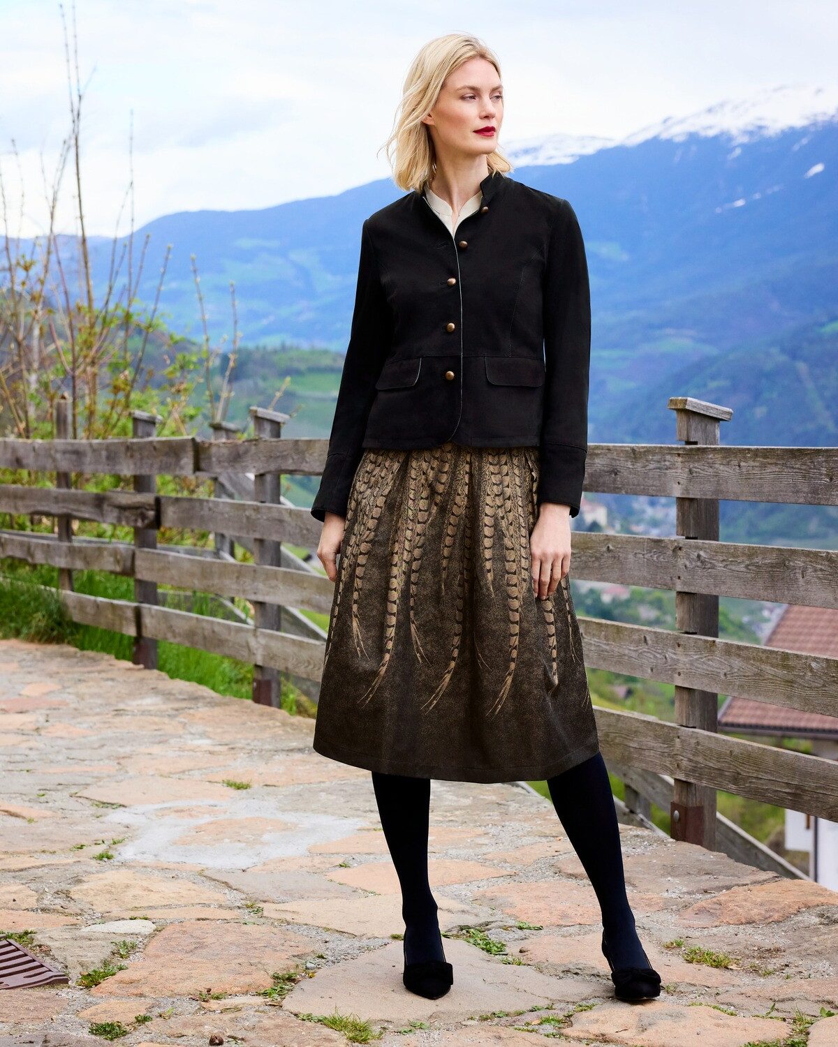 Trachtenrock Jacquard-Rock