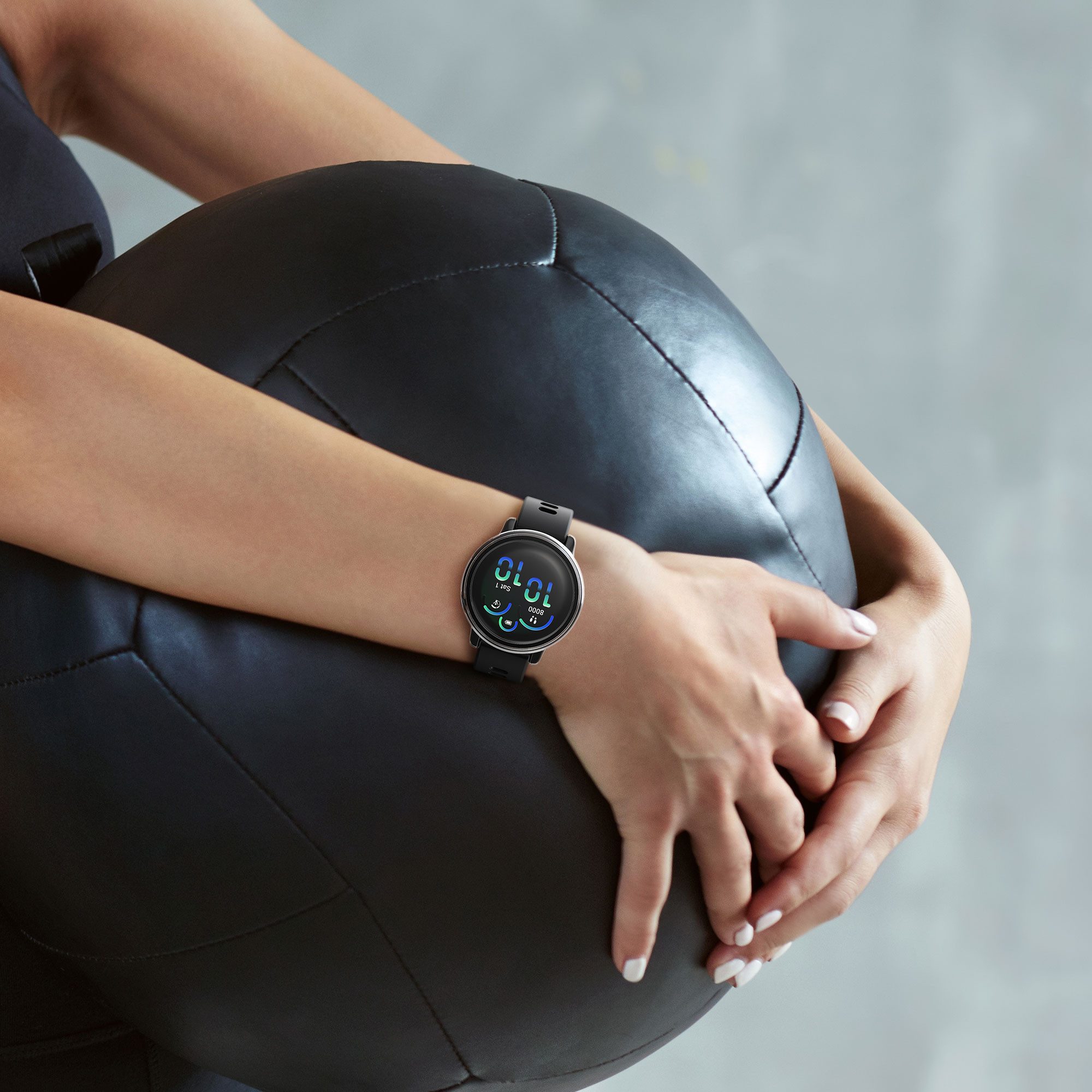 kwmobile 2x Glas Hülle für Garmin vivoactive 6 (42mm) / Active 6 Smartwatch, 2-tlg., Schutzhülle Fullbody Fitnesstracker Case Set aus Glas