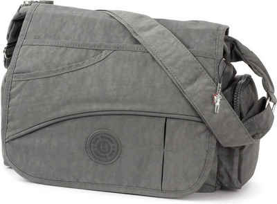 BAG STREET Umhängetasche Bag Street Nylon Tasche Damenhandtasche (Umhängetasche, Umhängetasche), Damen, Jugend Tasche strapazierfähiges Textilnylon grau