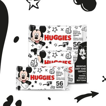 HUGGIES Windeln Baby Feuchttücher Disney Reinigungstücher 10 x 56 Tücher Monatsbox