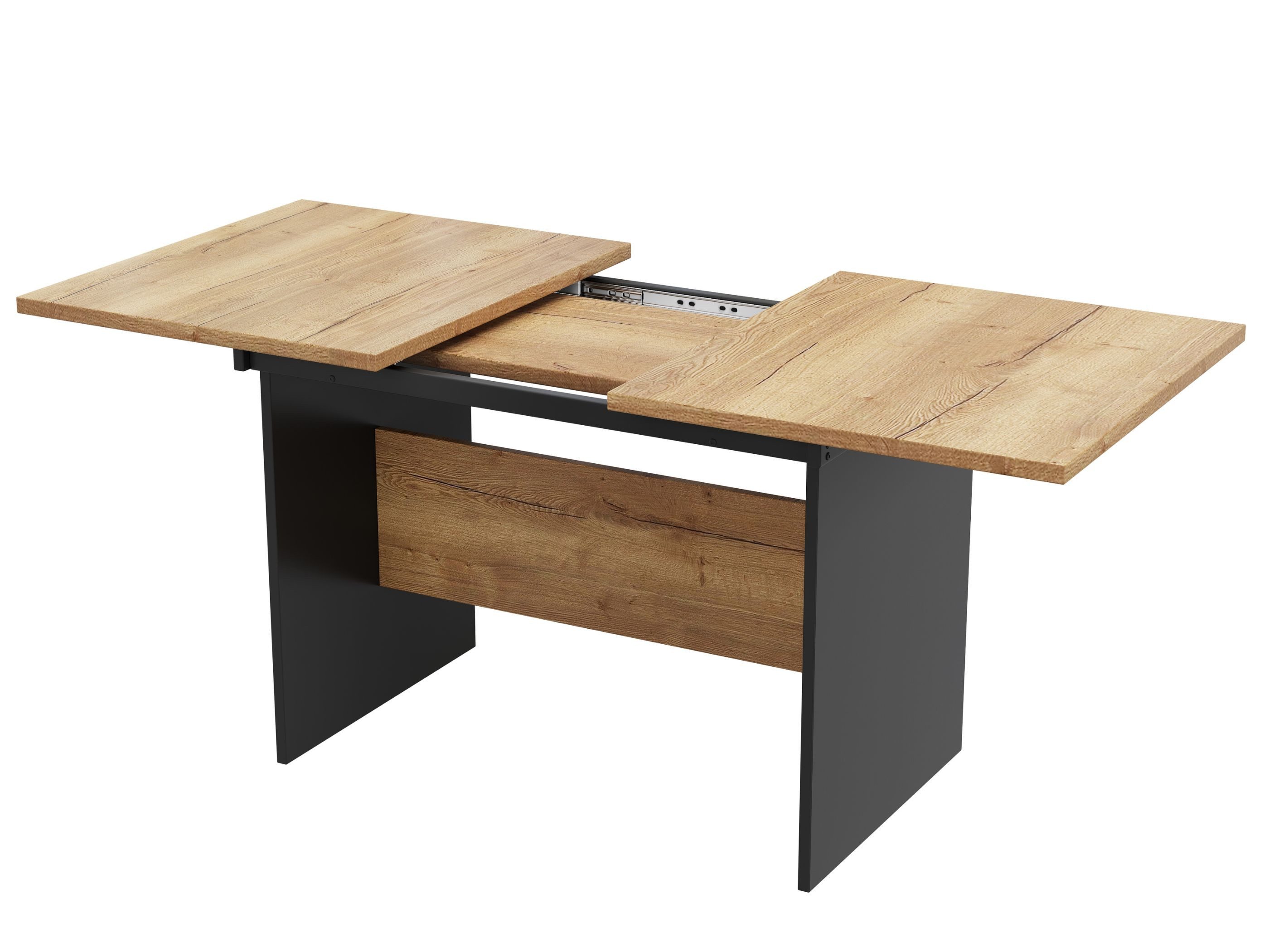 SeedWave Esstisch Ausziehbarer Esstisch (140-180 cm), Naturholz-Design, für 4-6 Personen, Stabile Konstruktion, Platzsparend, Stauraum unter der Tischplatte