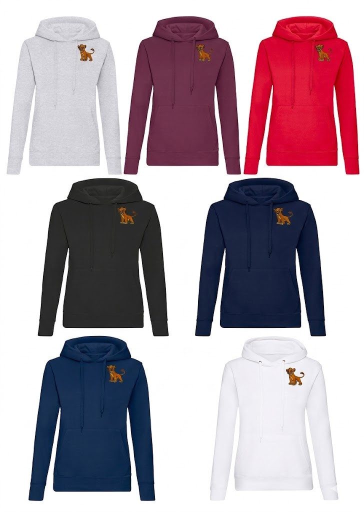 Blondie & Brownie Hoodie Simba König Löwen Sahara Retro Kino Film Vintage Damen Patch Hoodie SimbaPatches Premium Retro Lion Hoodie
