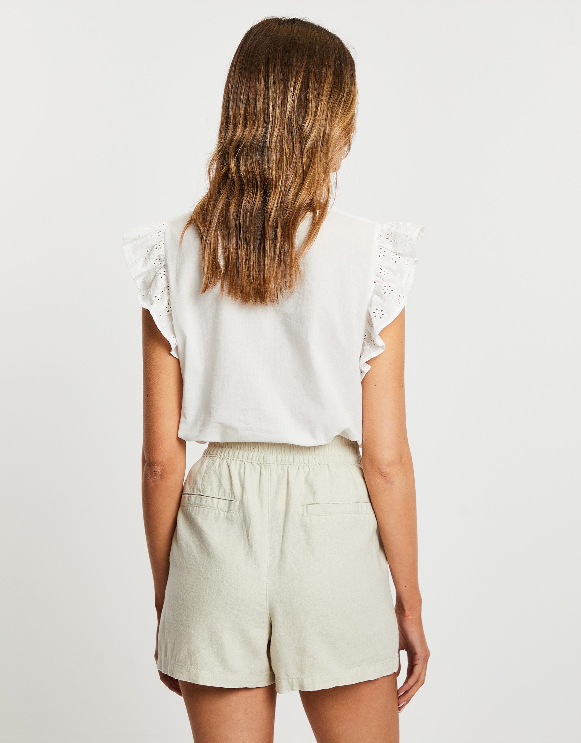 Threadbare Shorts THB Cactus Class Linen Short im schlichten Design