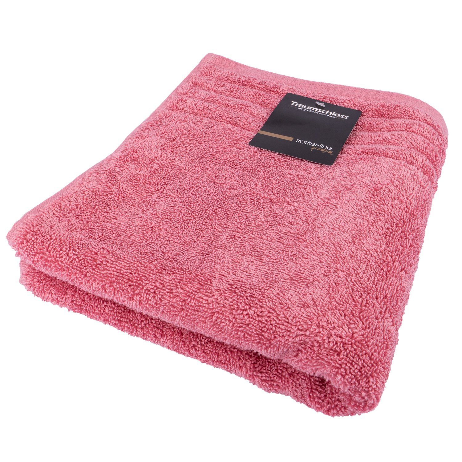 Traumschloss mit Badetuch 100% Premium-Line, Baumwolle Frottier Supima (1-St), pink 600g/m² amerikanische