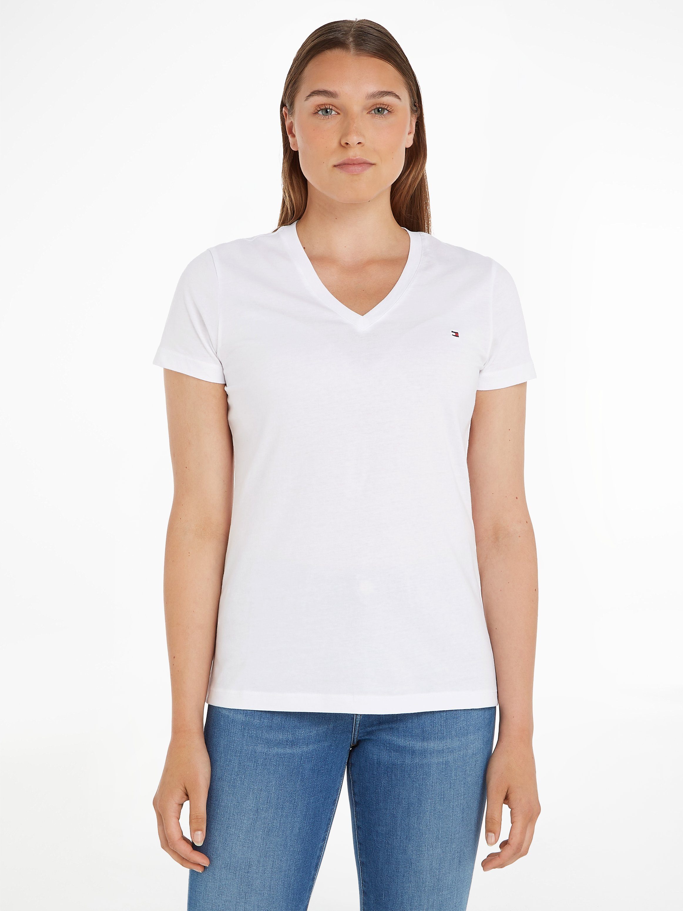 Tommy Hilfiger T-Shirt HERITAGE V-NK TEE günstig online kaufen