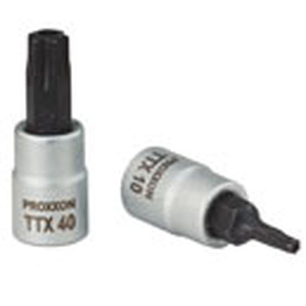 23755 PROXXON Steckschlüssel 5 TX-Einsatz INDUSTRIAL Stirnbohrung, T Proxxon 1/4" mit
