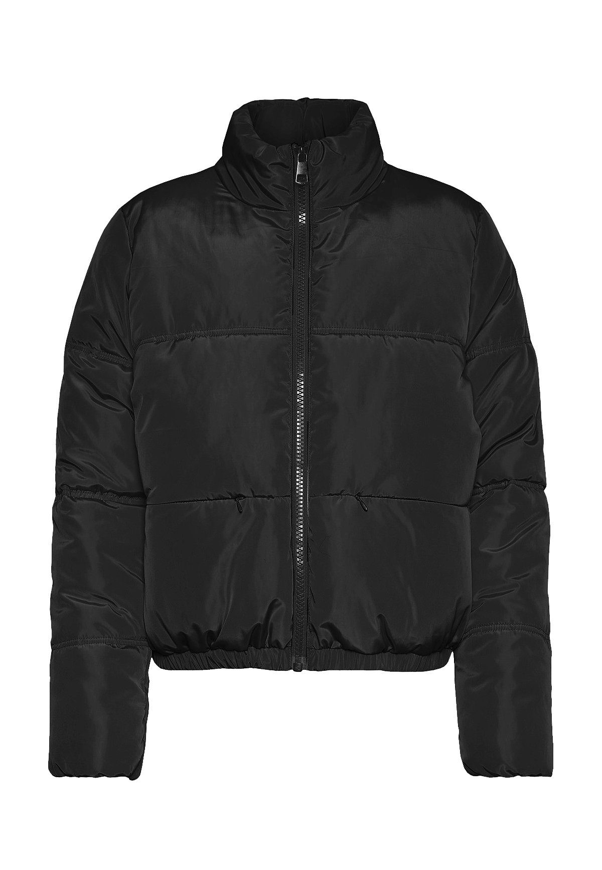 Noisy may Winterjacke Kurze Puffer Stepp Übergangsjacke ohne Kapuze NMANNI (1-St) 4231 in Schwarz