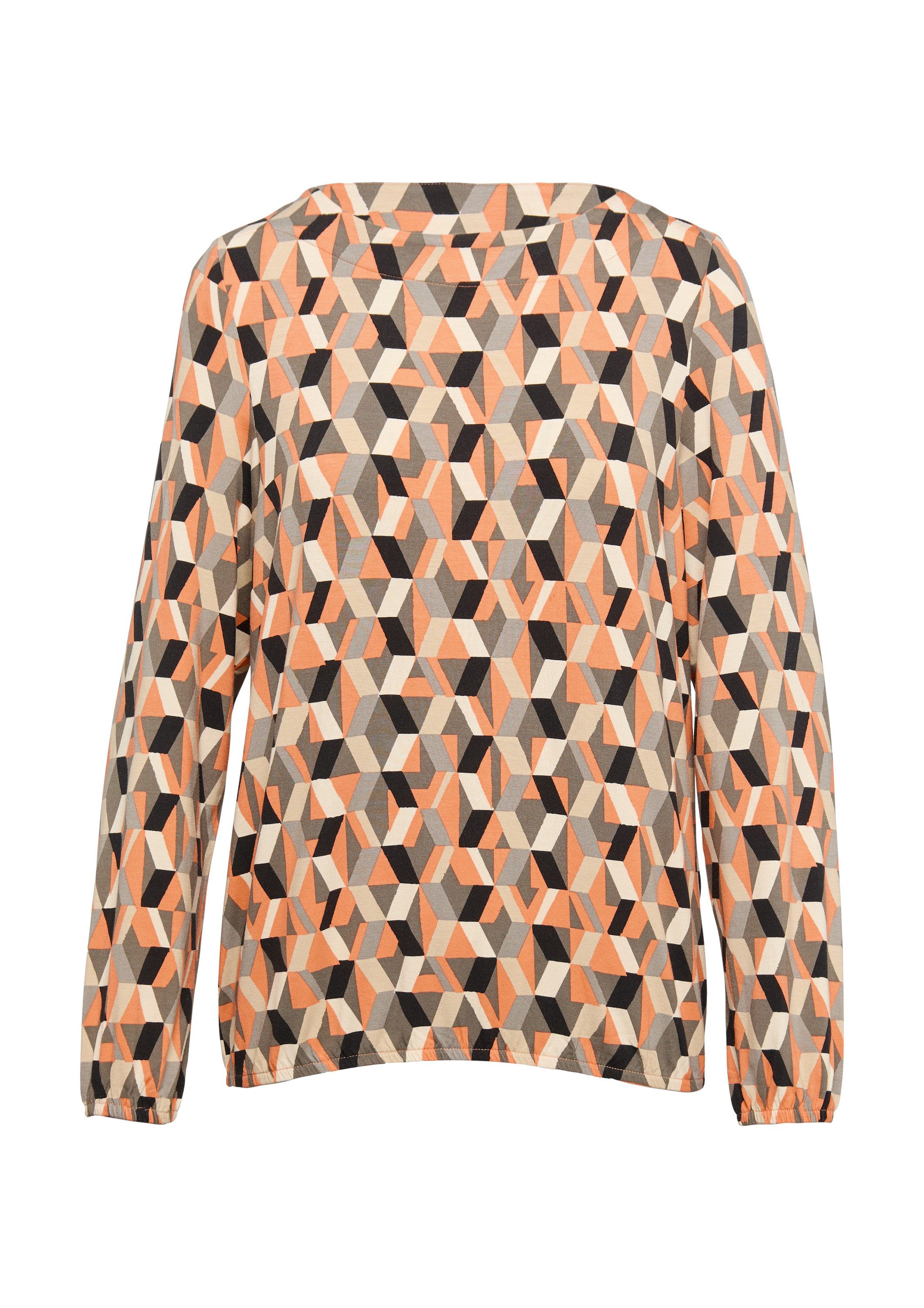 s.Oliver Langarmshirt T-Shirt O-Shape-Shirt aus Viskosemix günstig online kaufen