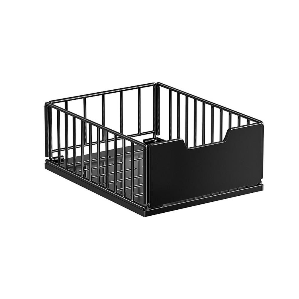 GarveeMore Küchenorganizer-Set Metall Ausziehbare Schubladen für Küchen Schrank-Organisator Ausziehen, H18/11CM W30/25CM Schubladen für die Vorratskammer Badezi – Bild 4 von 5