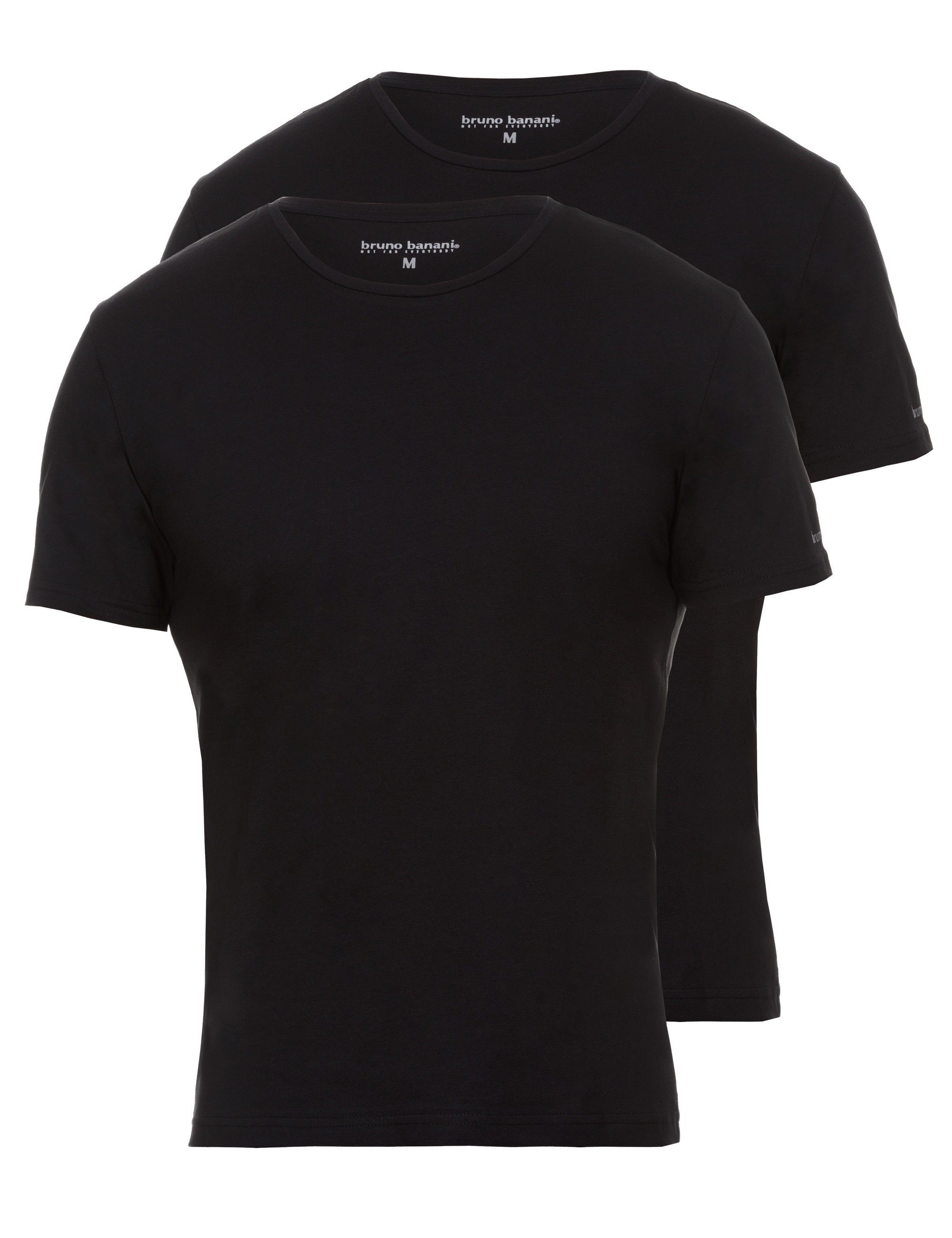 Bruno Banani Unterhemd »2 Pack Herren TShirt, Rundhals Unterhemd Pure« online kaufen OTTO