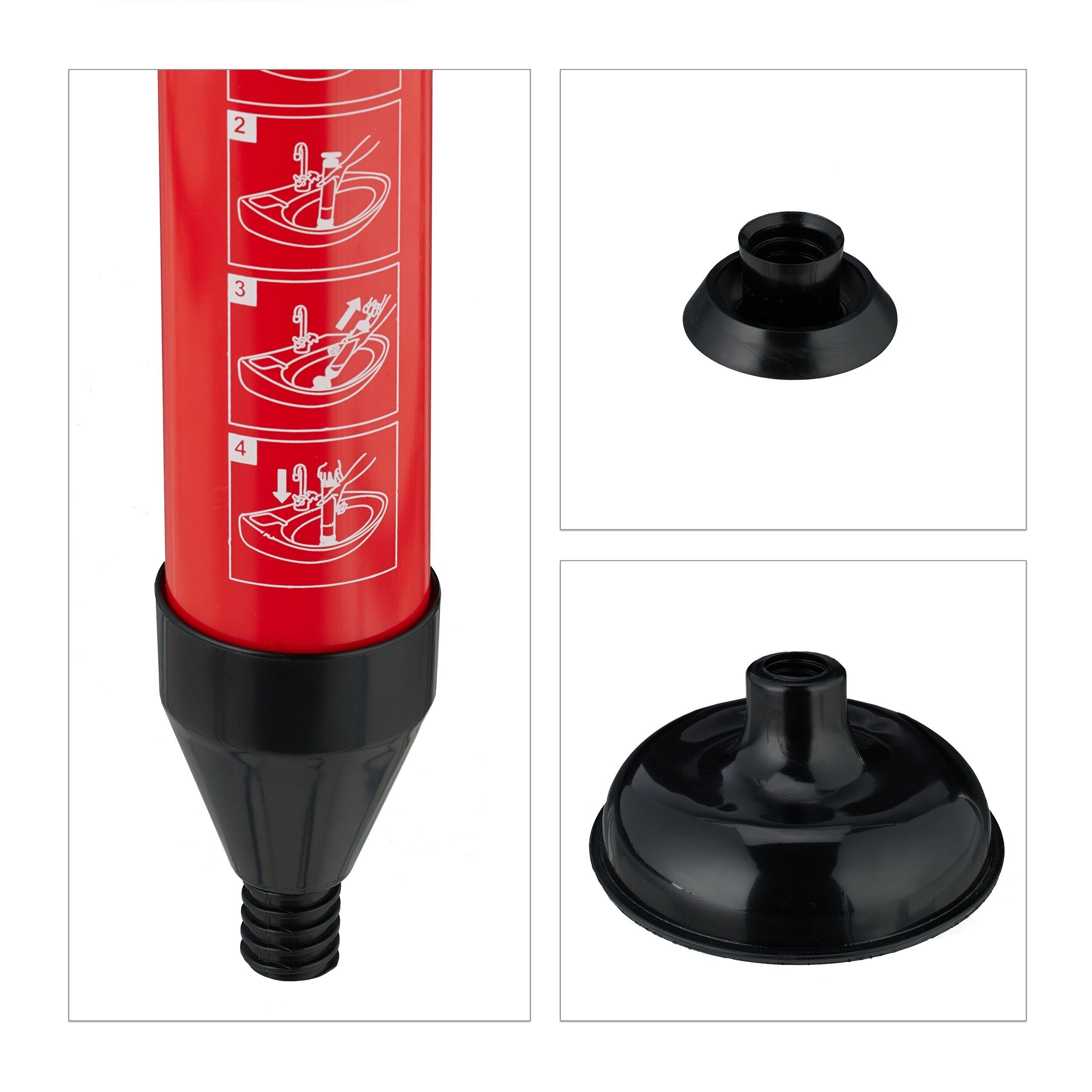 relaxdays drain cleaning pump, L: 15 cm