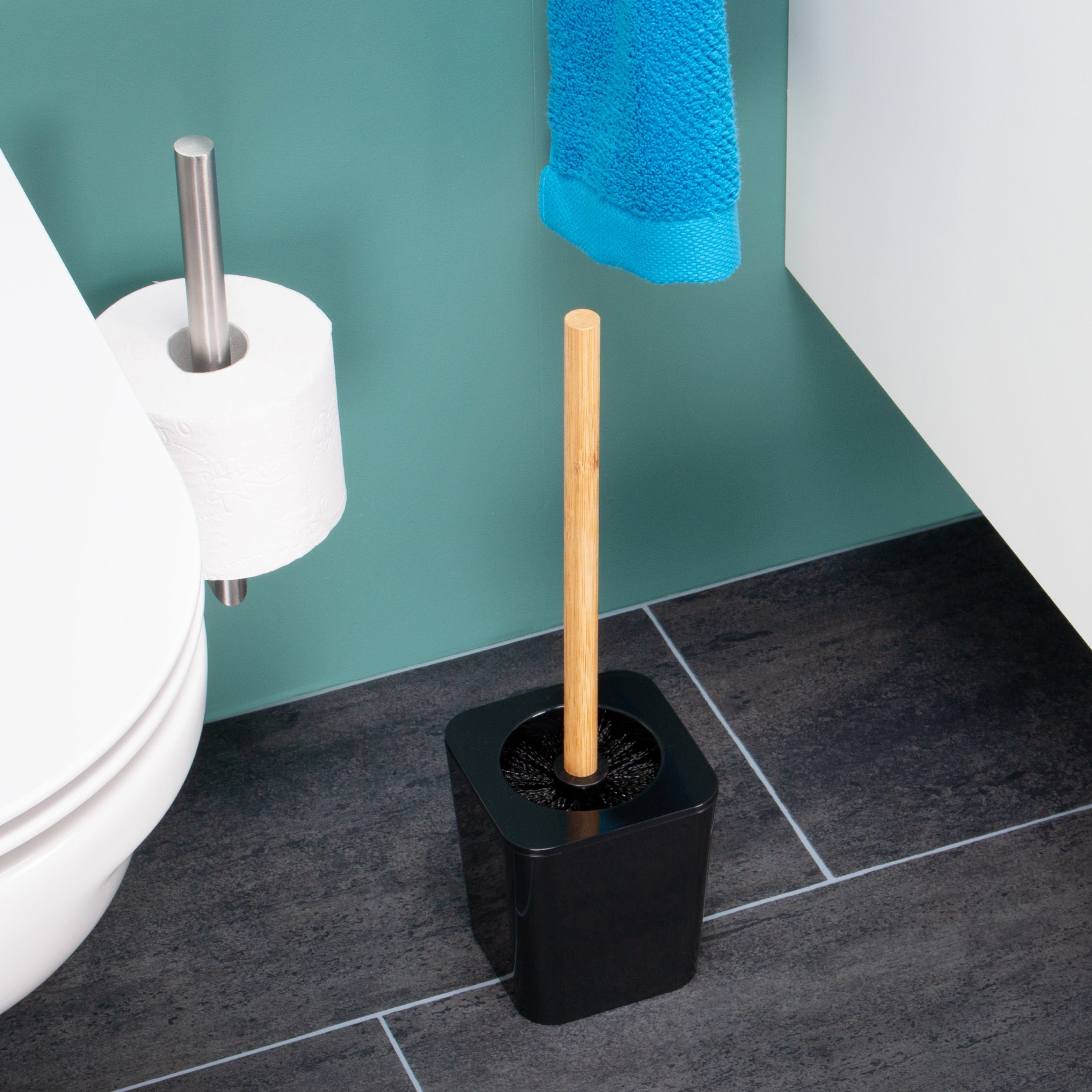 bremermann WC-Reinigungsbürste bremermann WC-Bürste CALVI aus Bambus und Kunststoff, WC-Garnitur, Calvi, (kein Set)