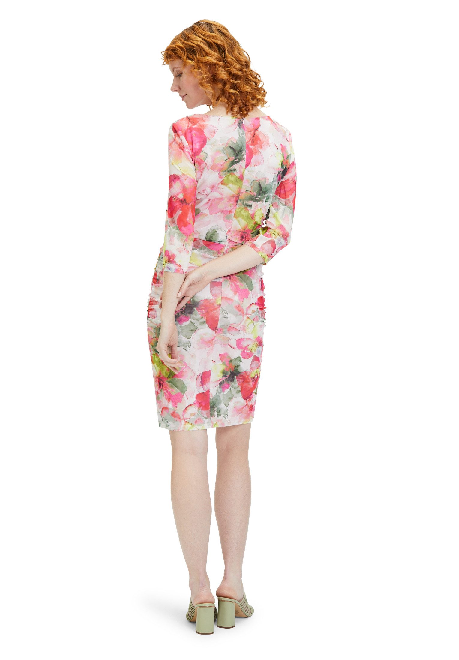 Vera Mont Etuikleid Damen mit Blumenprint Raffung