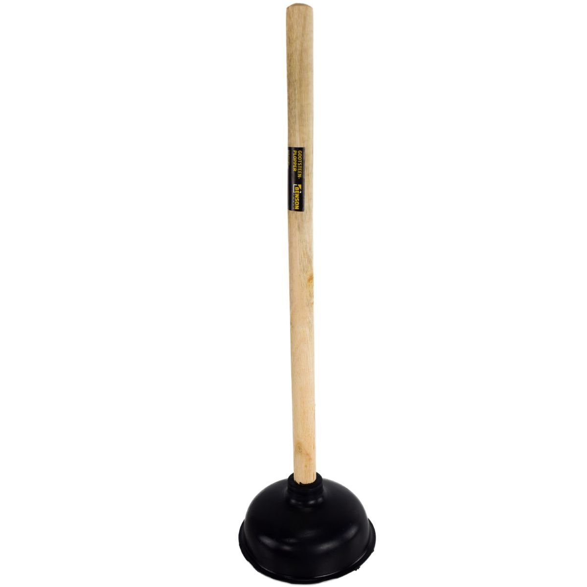Benson Tools Pümpel Saugglocke in Schwarz ca. 47,5 cm Abflussreiniger mit Holzstiel, L: 48 cm, (1 tlg), klassische Ausführung