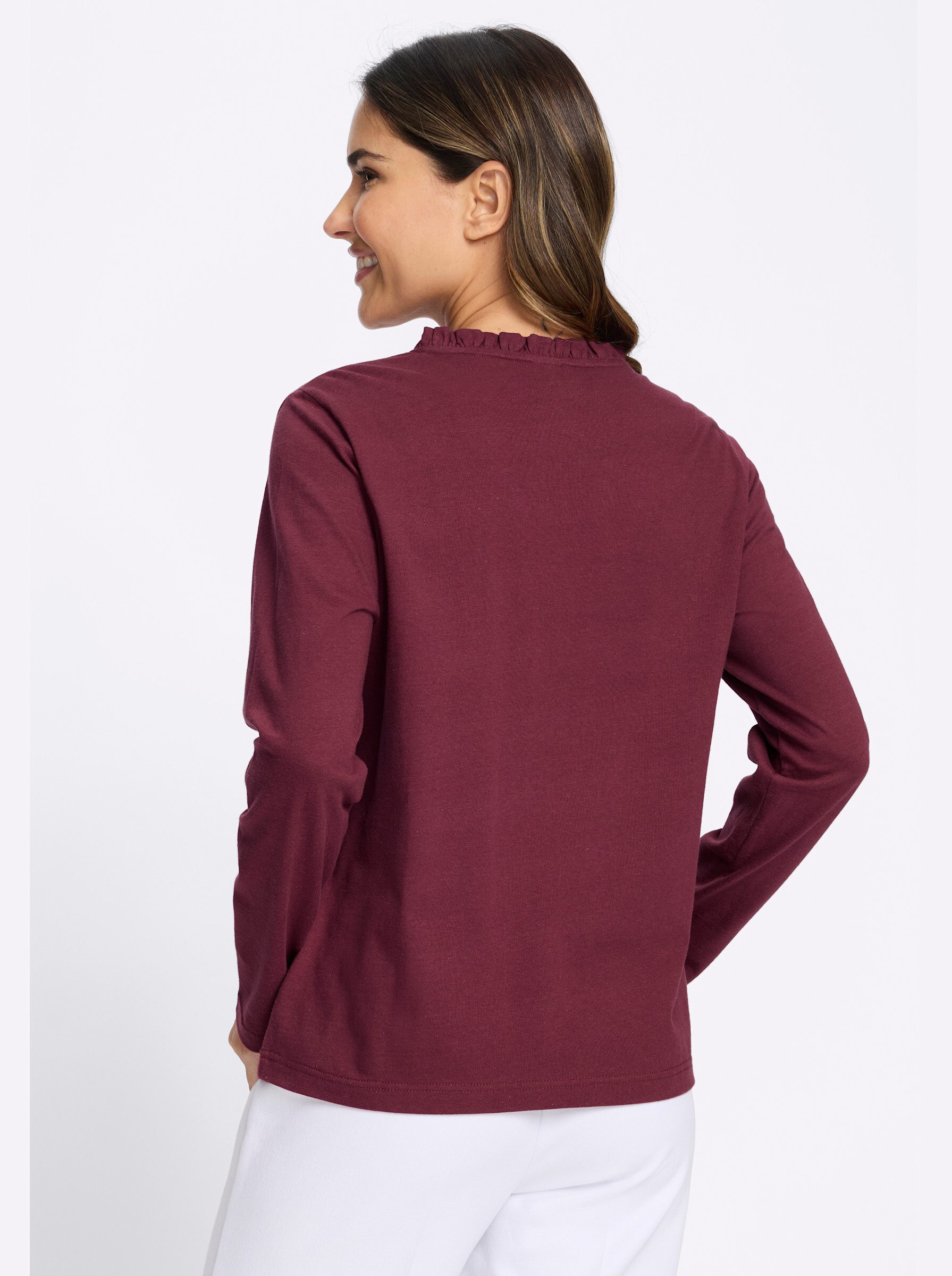 Sieh an! T-Shirt Langarm-Shirt Langarm