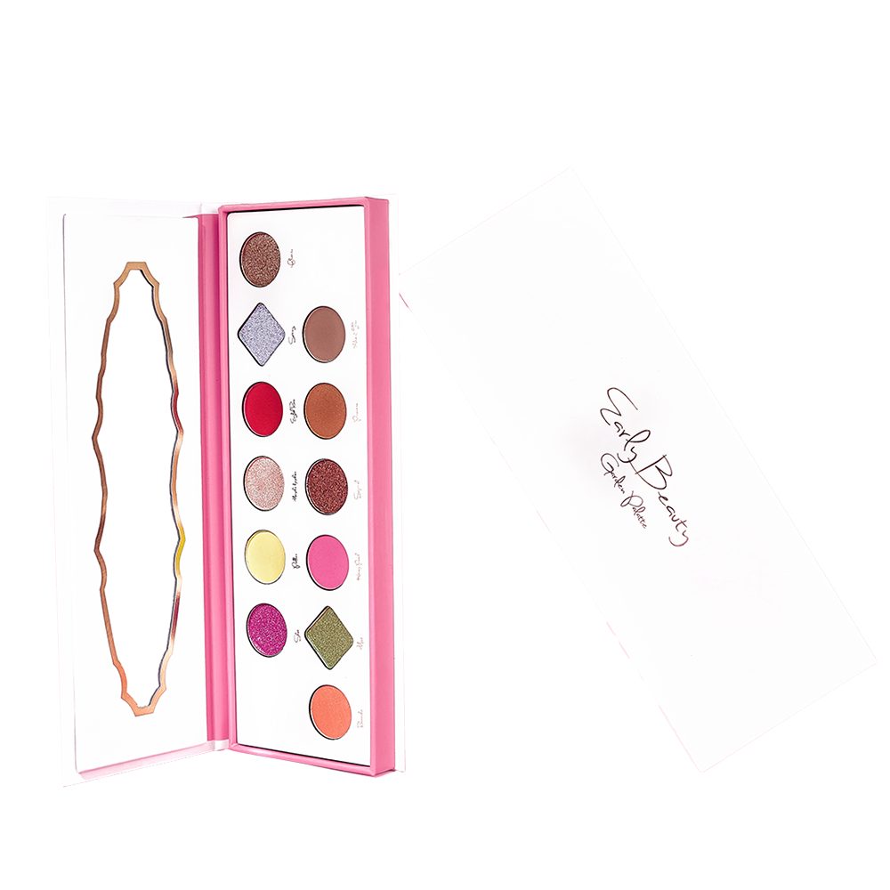 Victoria Hyde Lidschatten-Palette Lidschattenpalette Spiegel Vegane Beauty Garden, mit