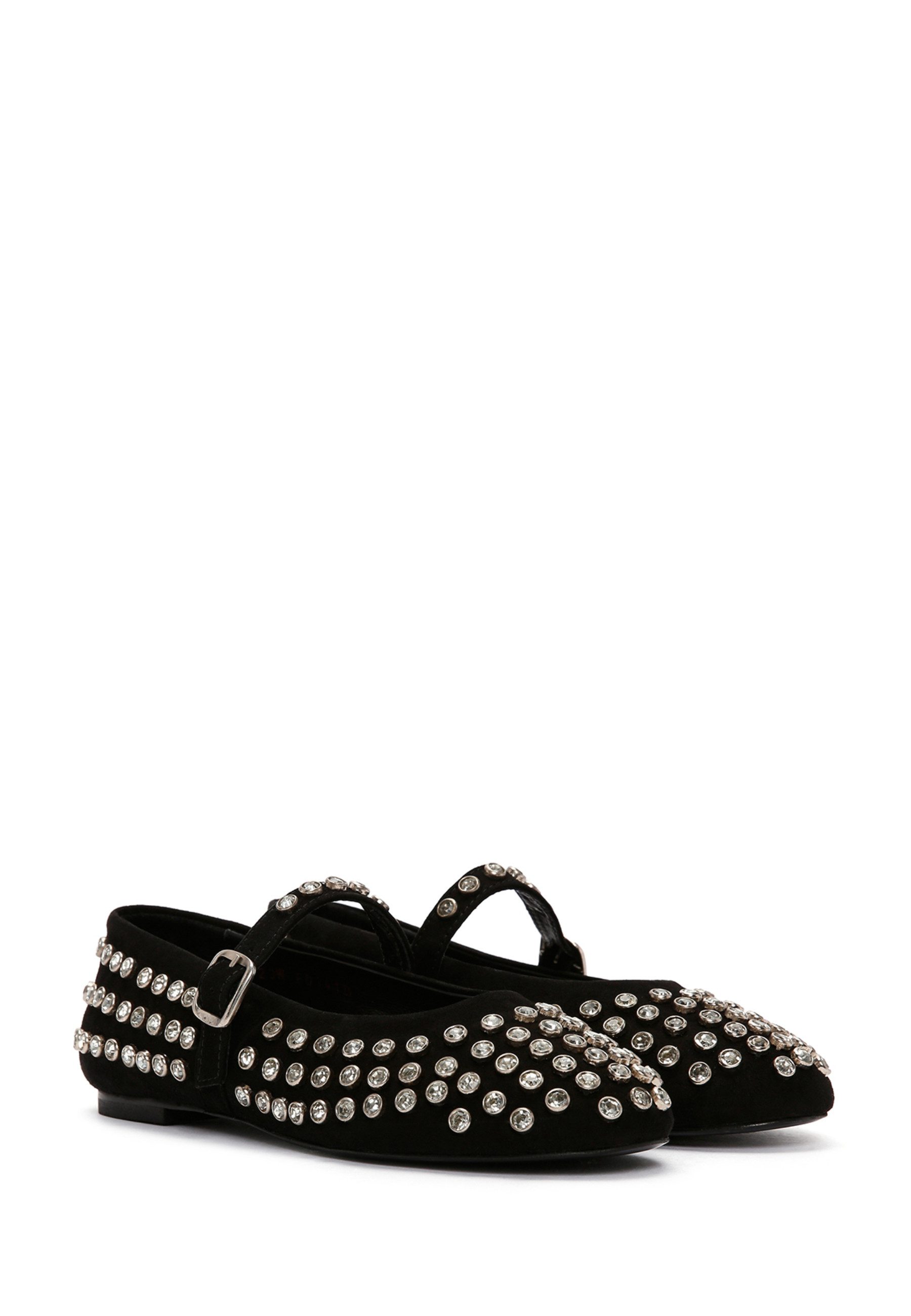 Derimod Ballerinas aus Leder Ballerina Lederfutter, Absatz 1 cm