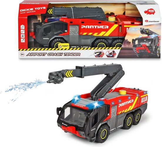 Dickie Toys Spielzeug-Feuerwehr »Airport Crash Tender«, mit Licht und